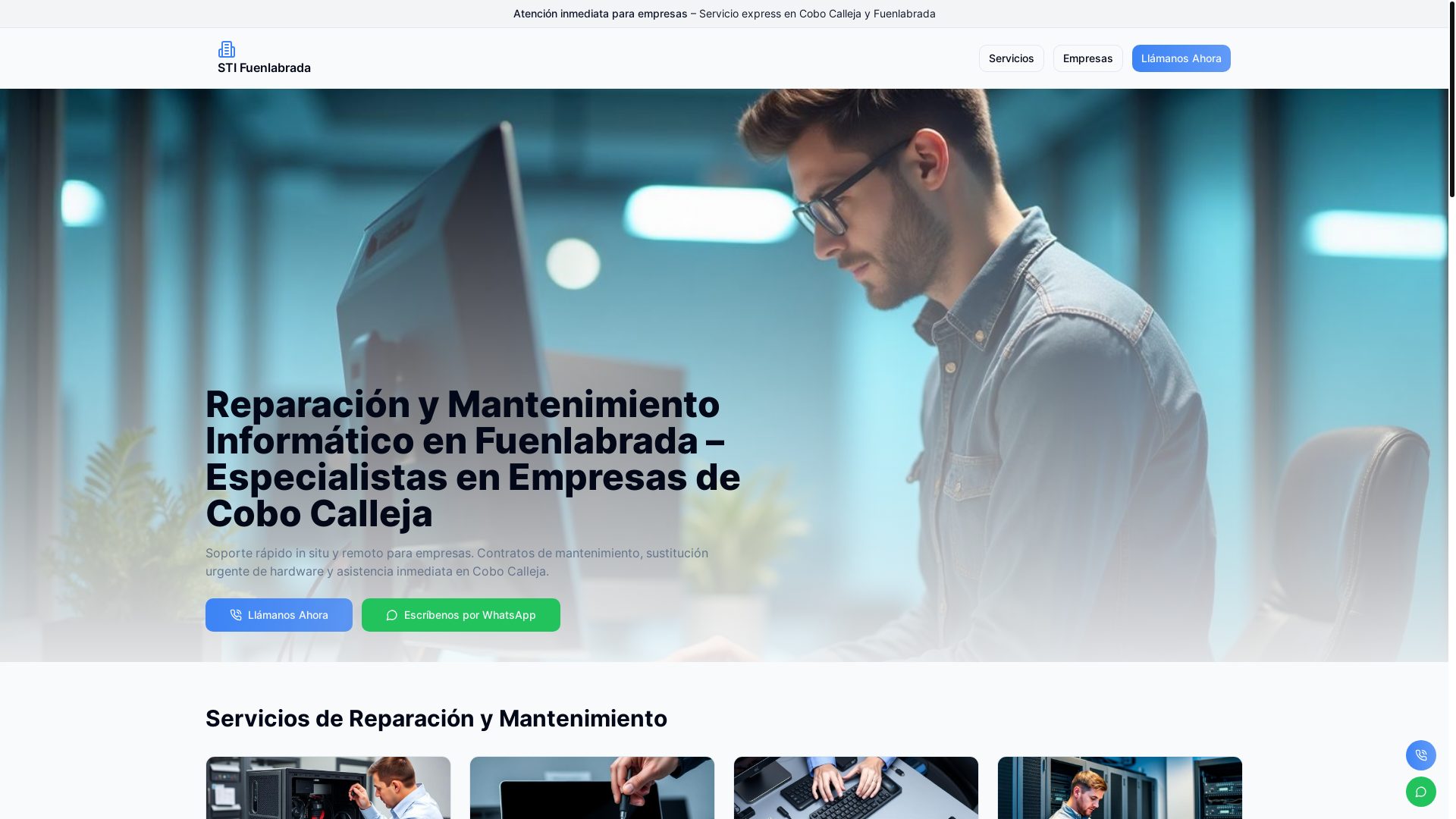website screenshot of https://reparacionordenadoresfuenlabrada.com/