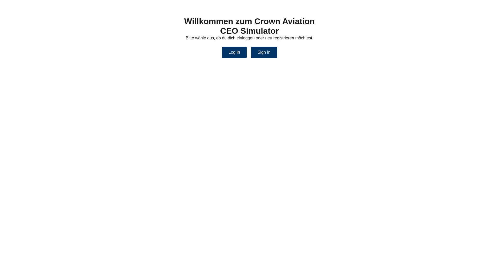website screenshot of https://airline-ceo-simulator.org/
