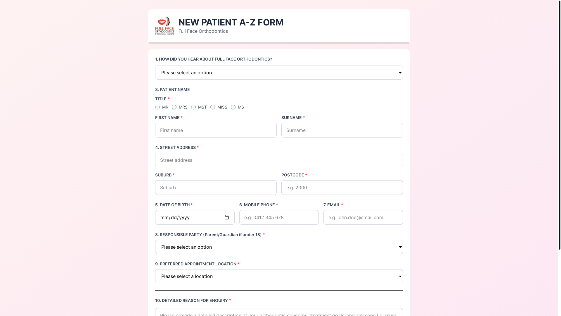 website screenshot of https://fullfaceorthodonticsquicklink.pages.dev/