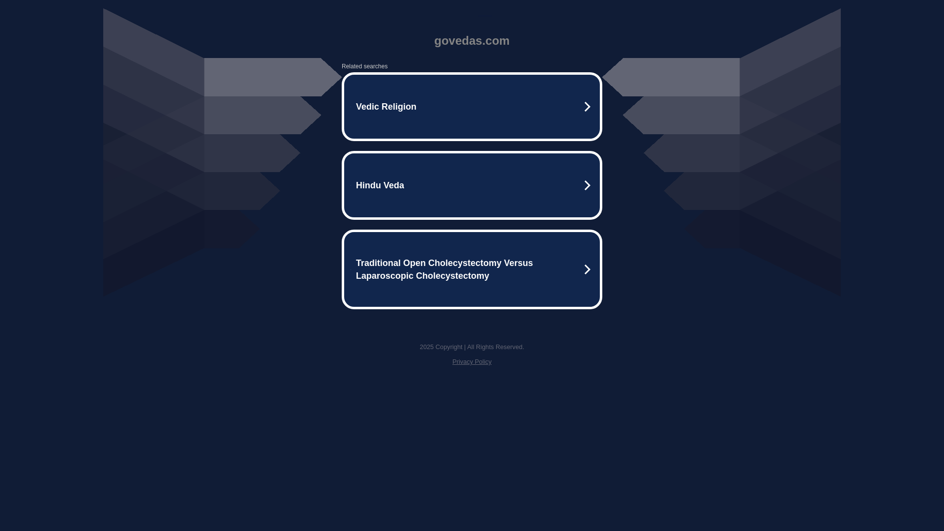 website screenshot of https://govedas.com/