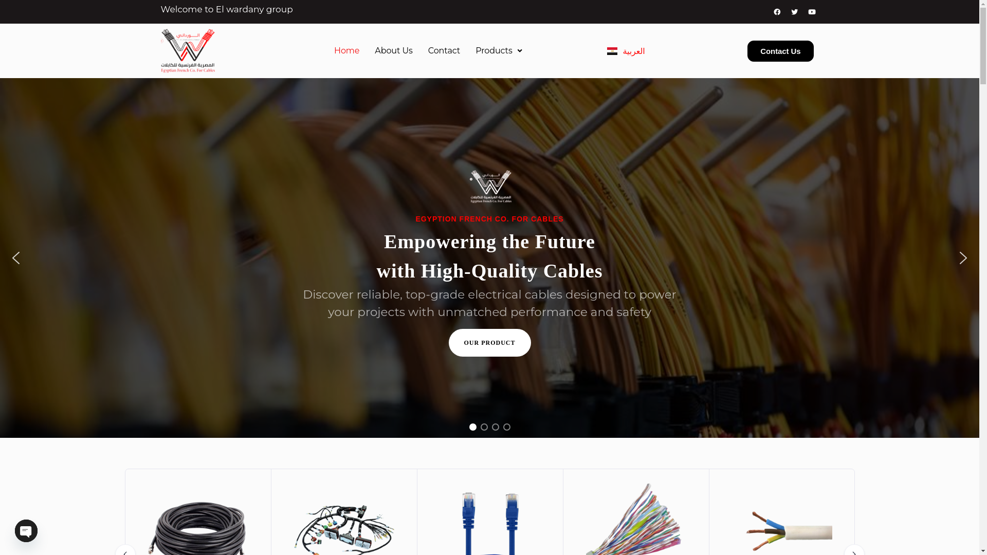 website screenshot of https://egy-fre-cables.com/