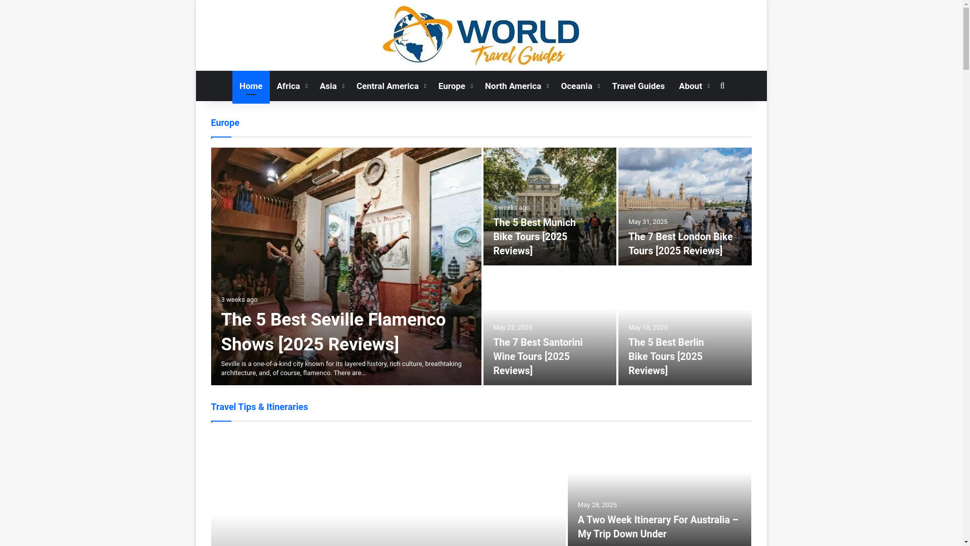 website screenshot of https://worldguidestotravel.pages.dev/