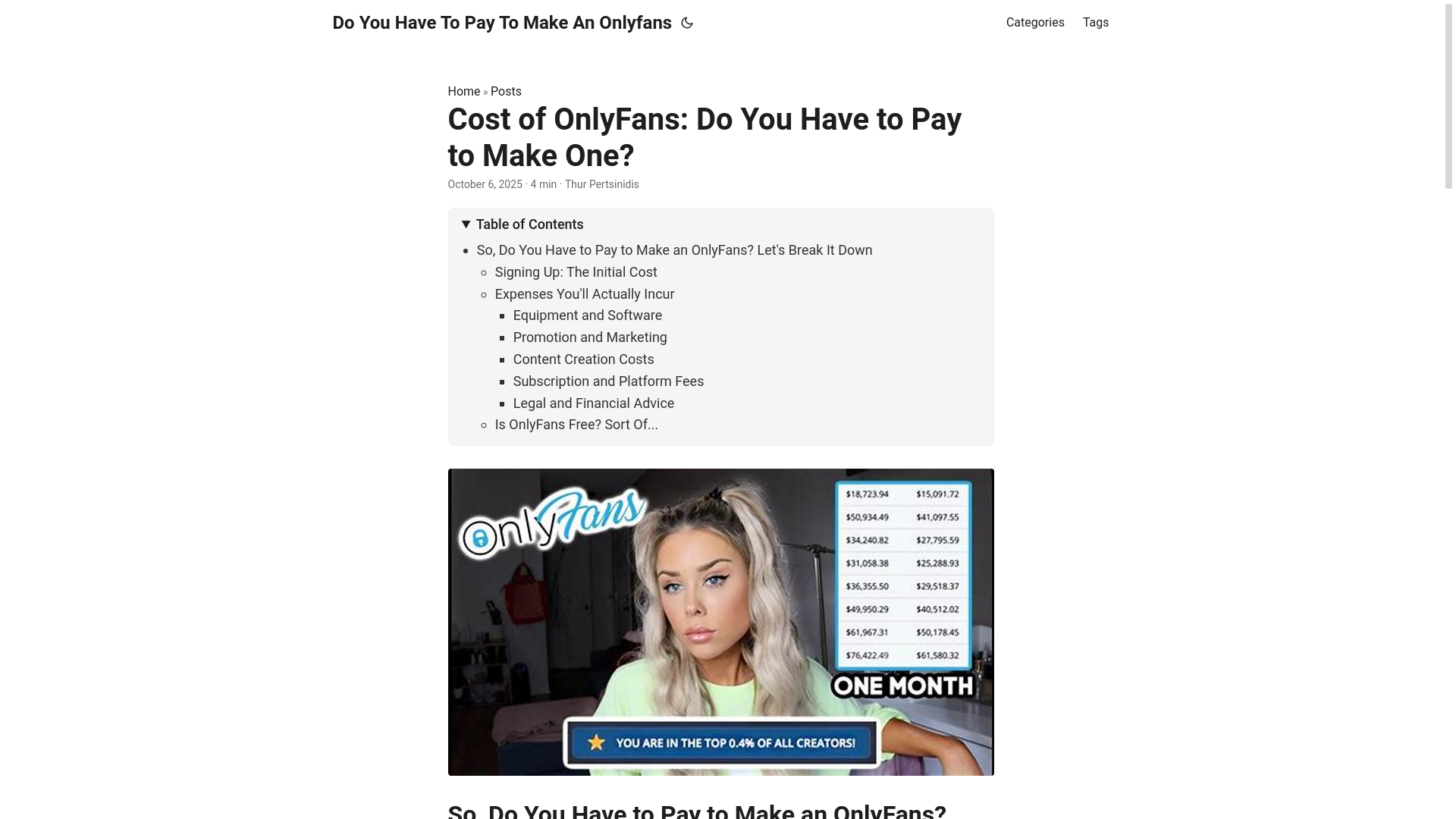 website screenshot of https://do-you-have-to-pay-to-make-an-onlyfans.pages.dev/