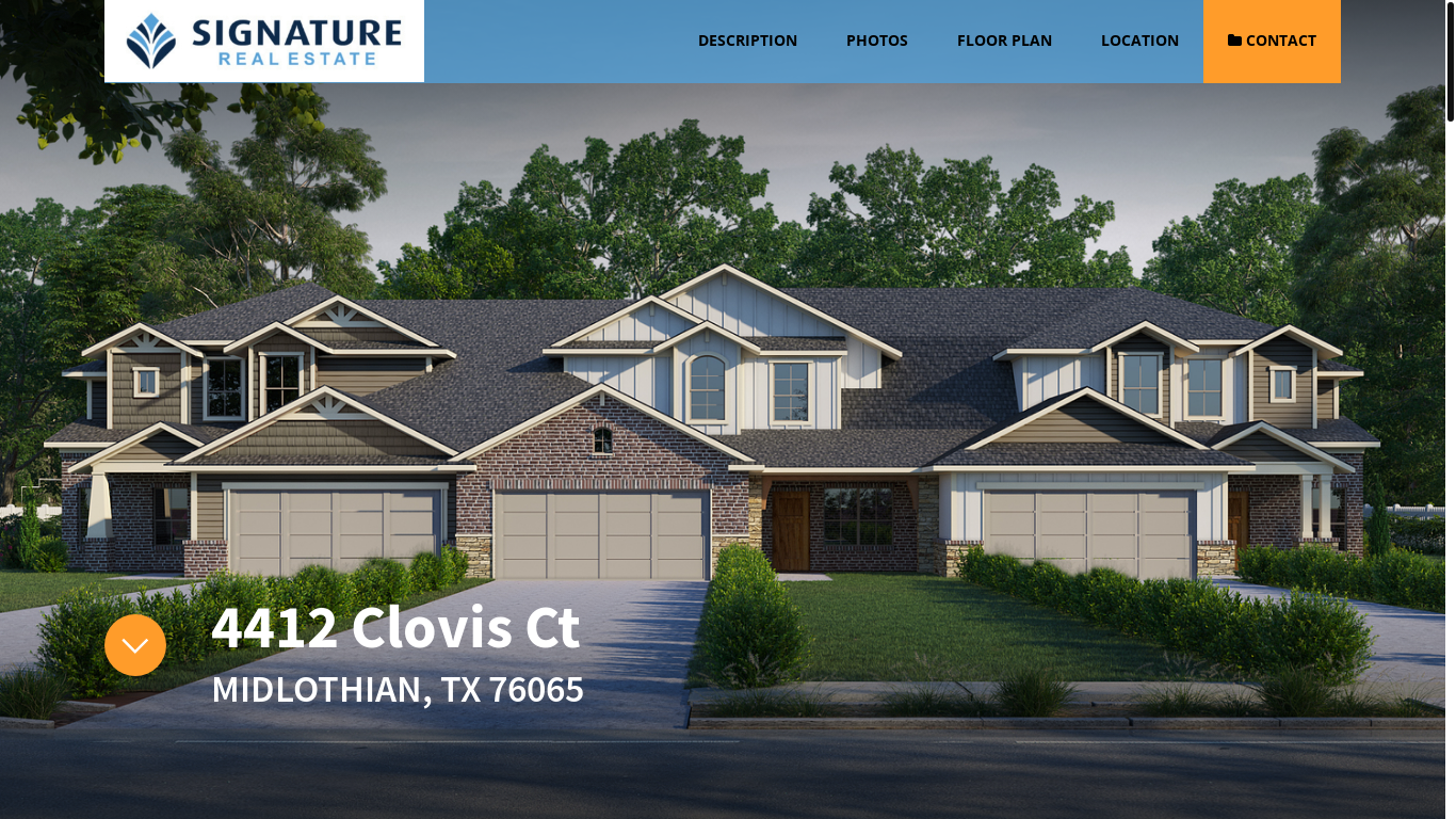 website screenshot of https://edgewoodestatesdfw.com/