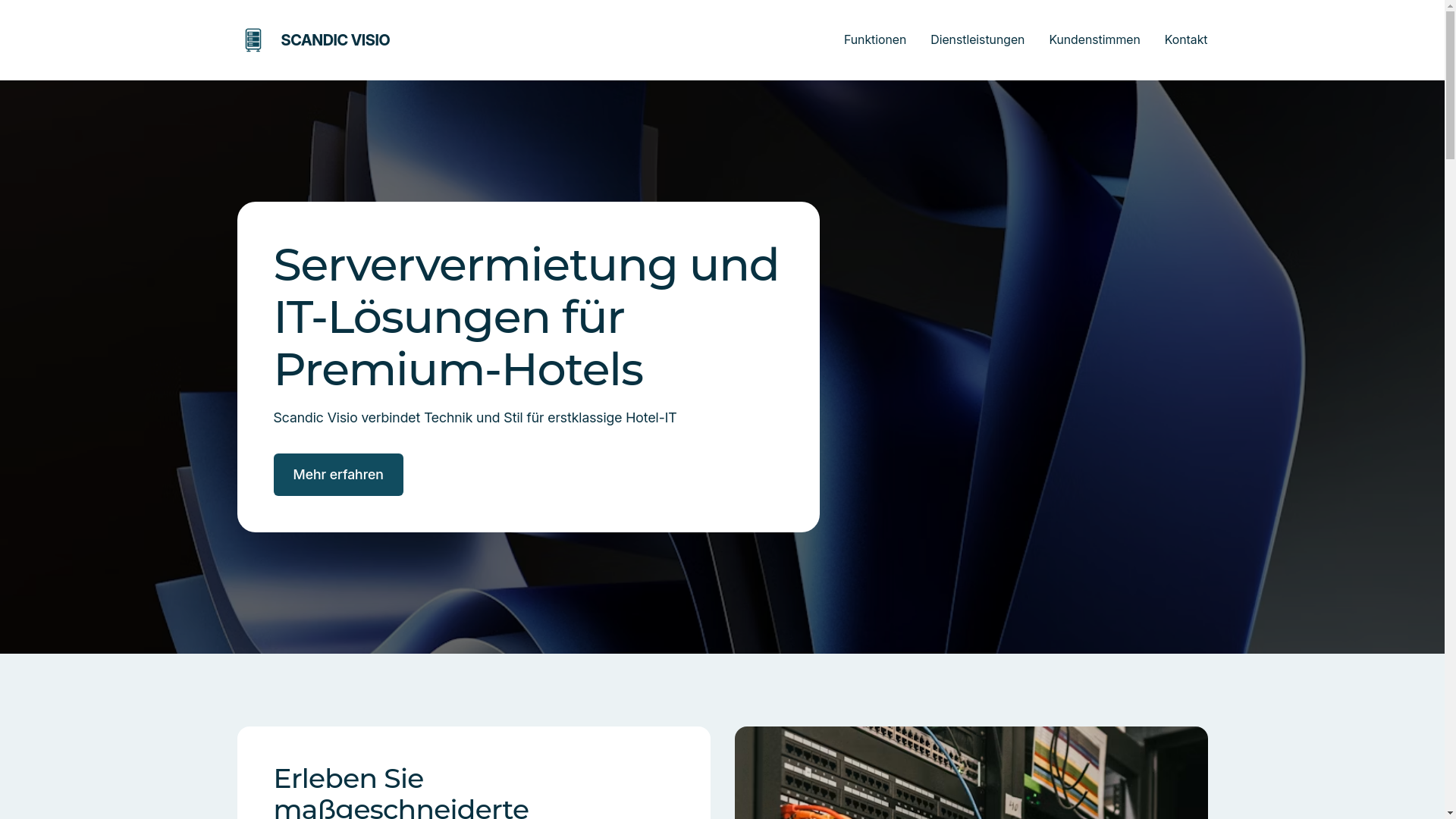 website screenshot of https://scandic-visio.de/
