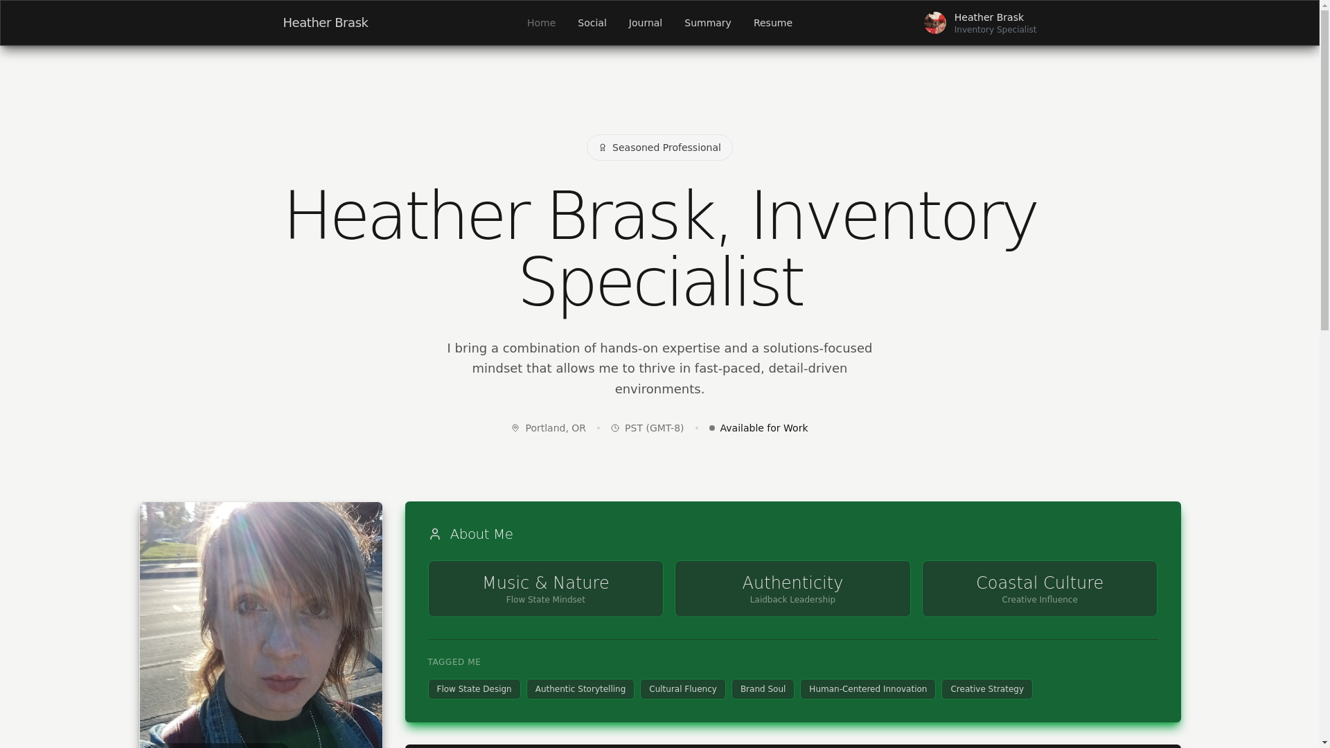 website screenshot of https://heatherbrask.pages.dev/