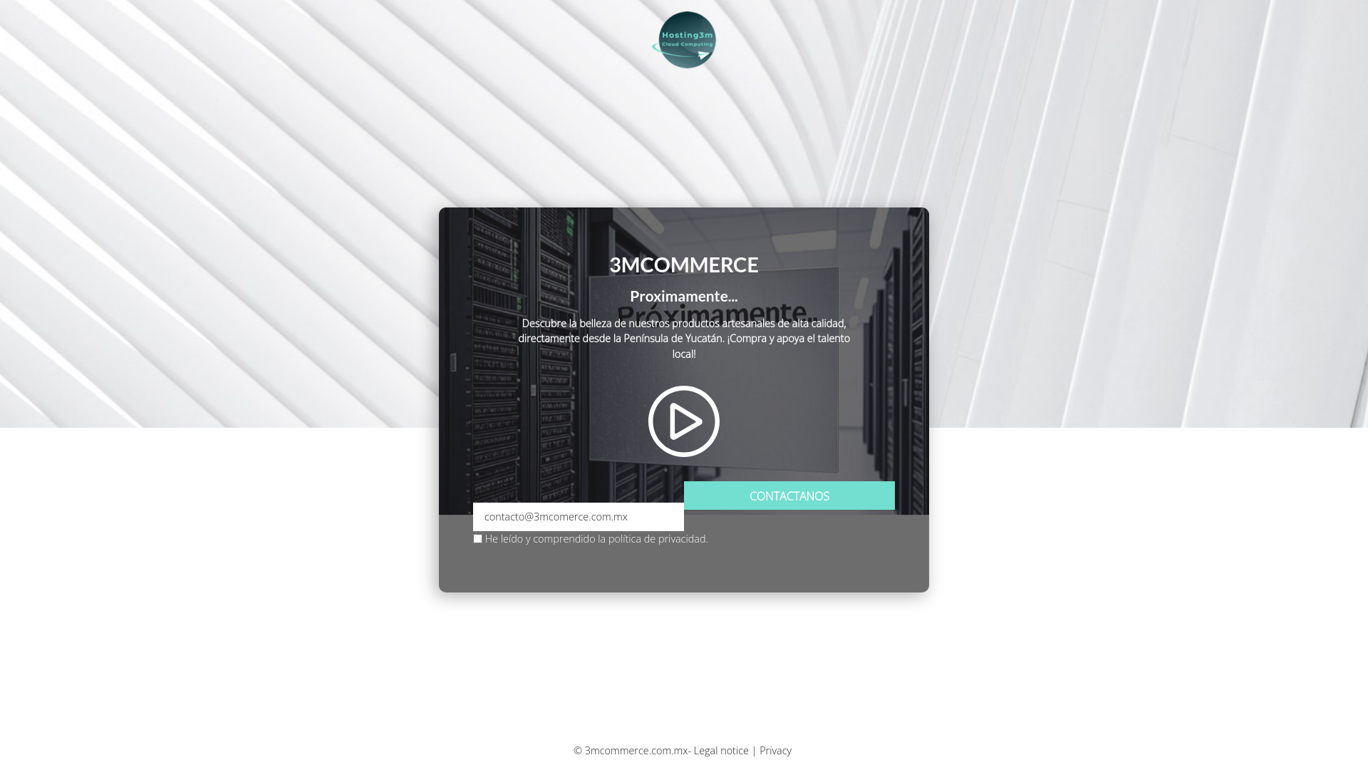 website screenshot of https://3mcommerce.com.mx/