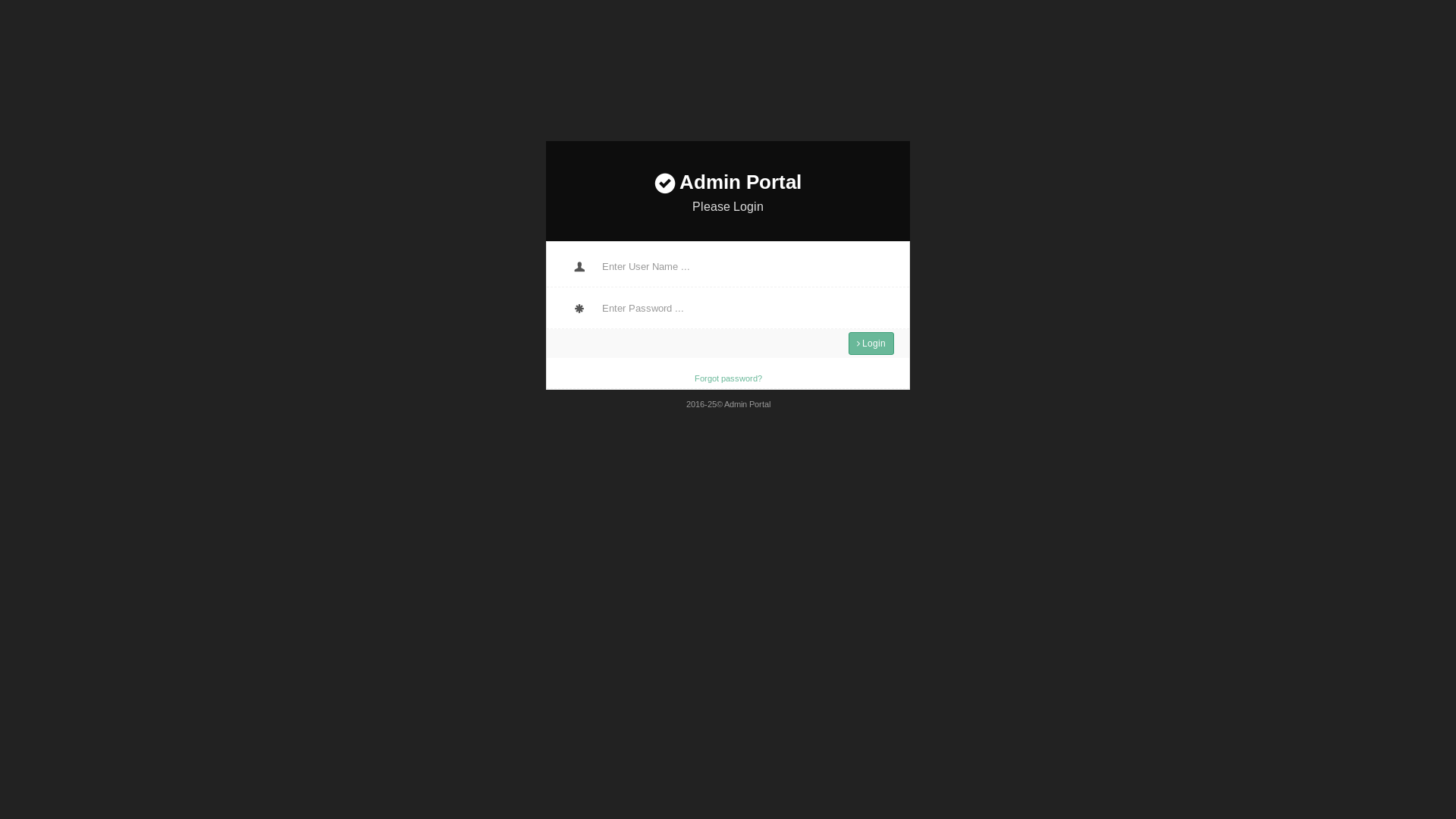 website screenshot of https://admin.employerportal.info/