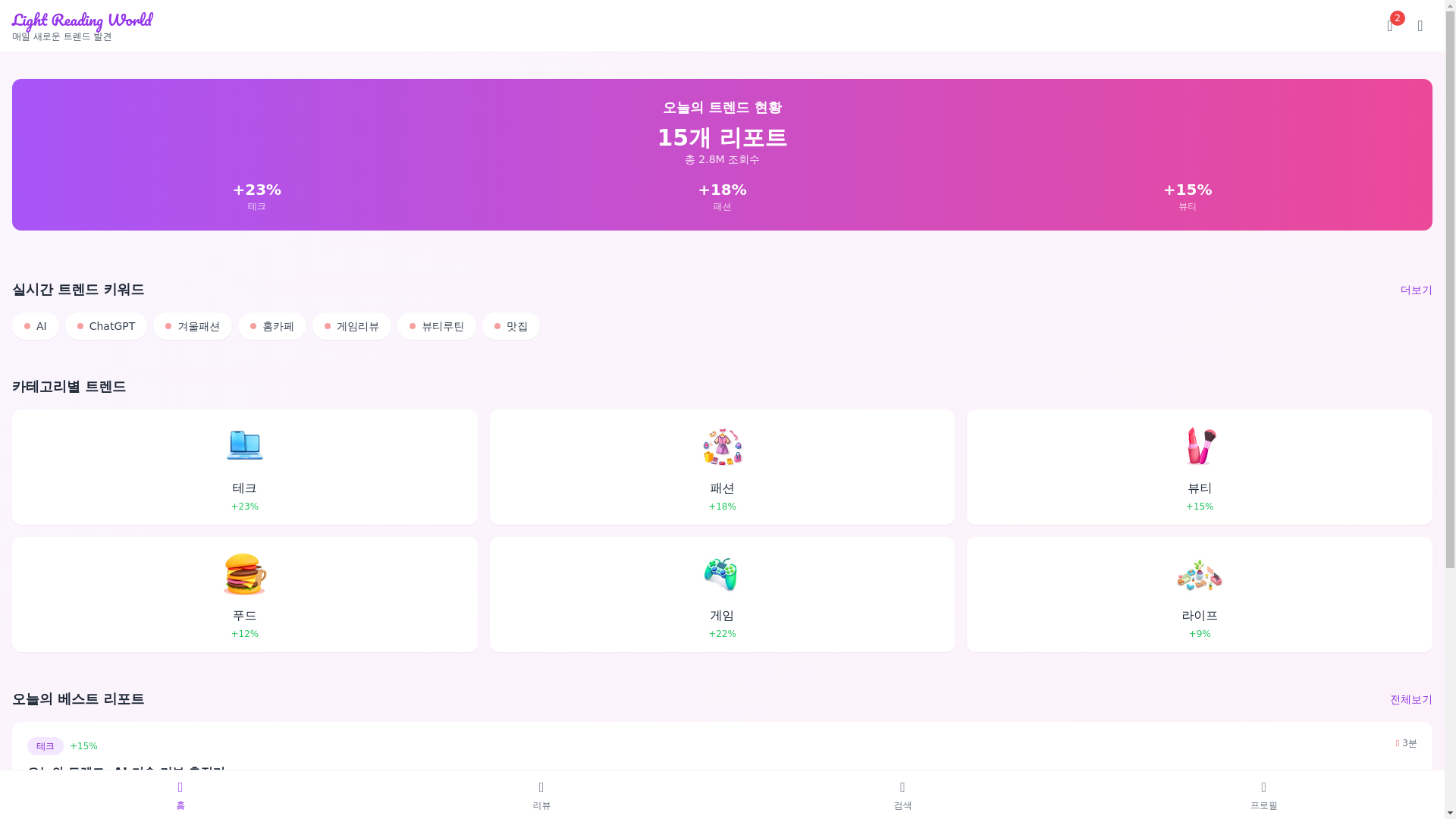 website screenshot of https://lightreadingworld.info/