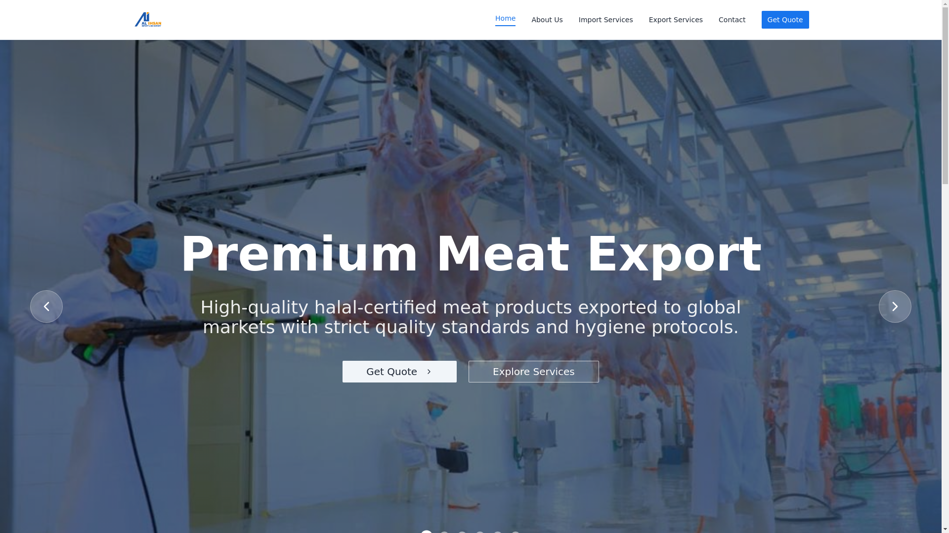 website screenshot of https://alihsan.et/