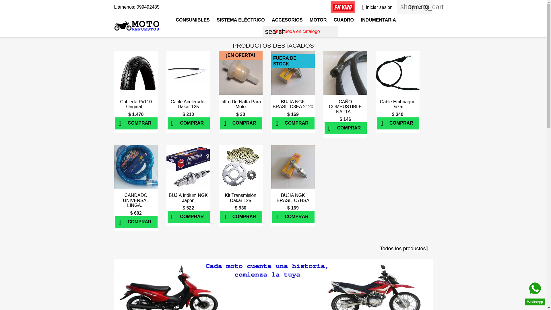 website screenshot of https://motofinancierarepuestos.pages.dev/