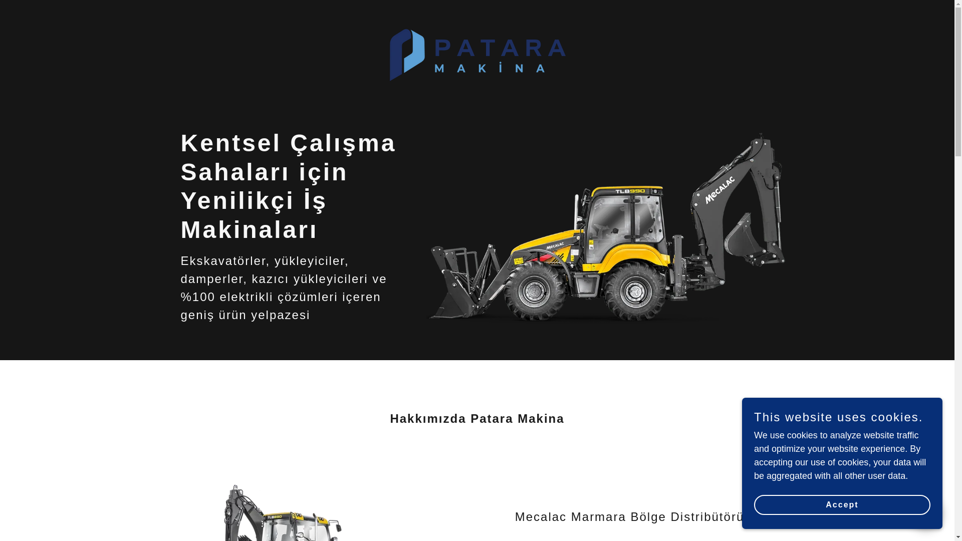 website screenshot of https://pataramakina.com/