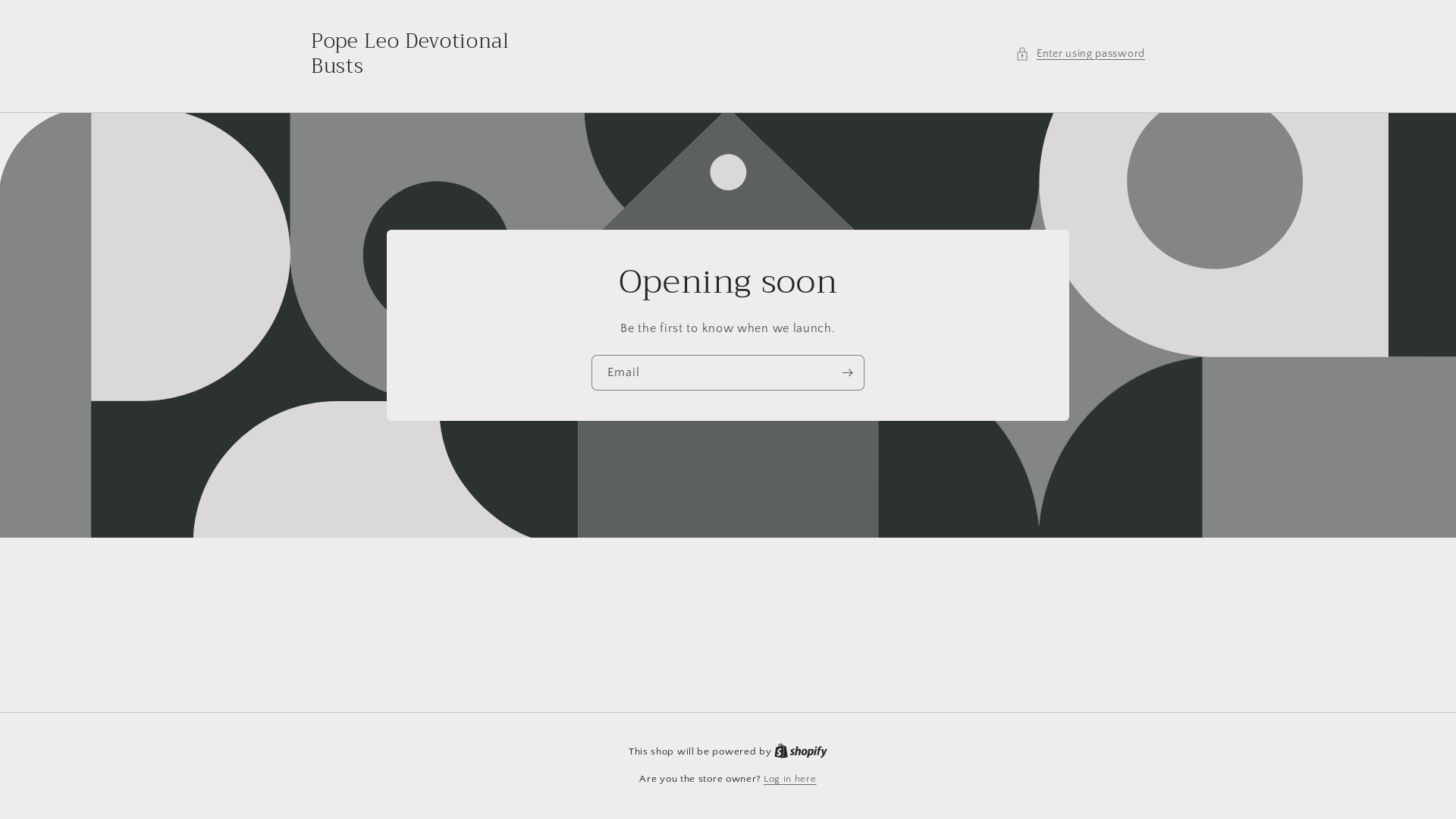 website screenshot of https://popeleobust.com/