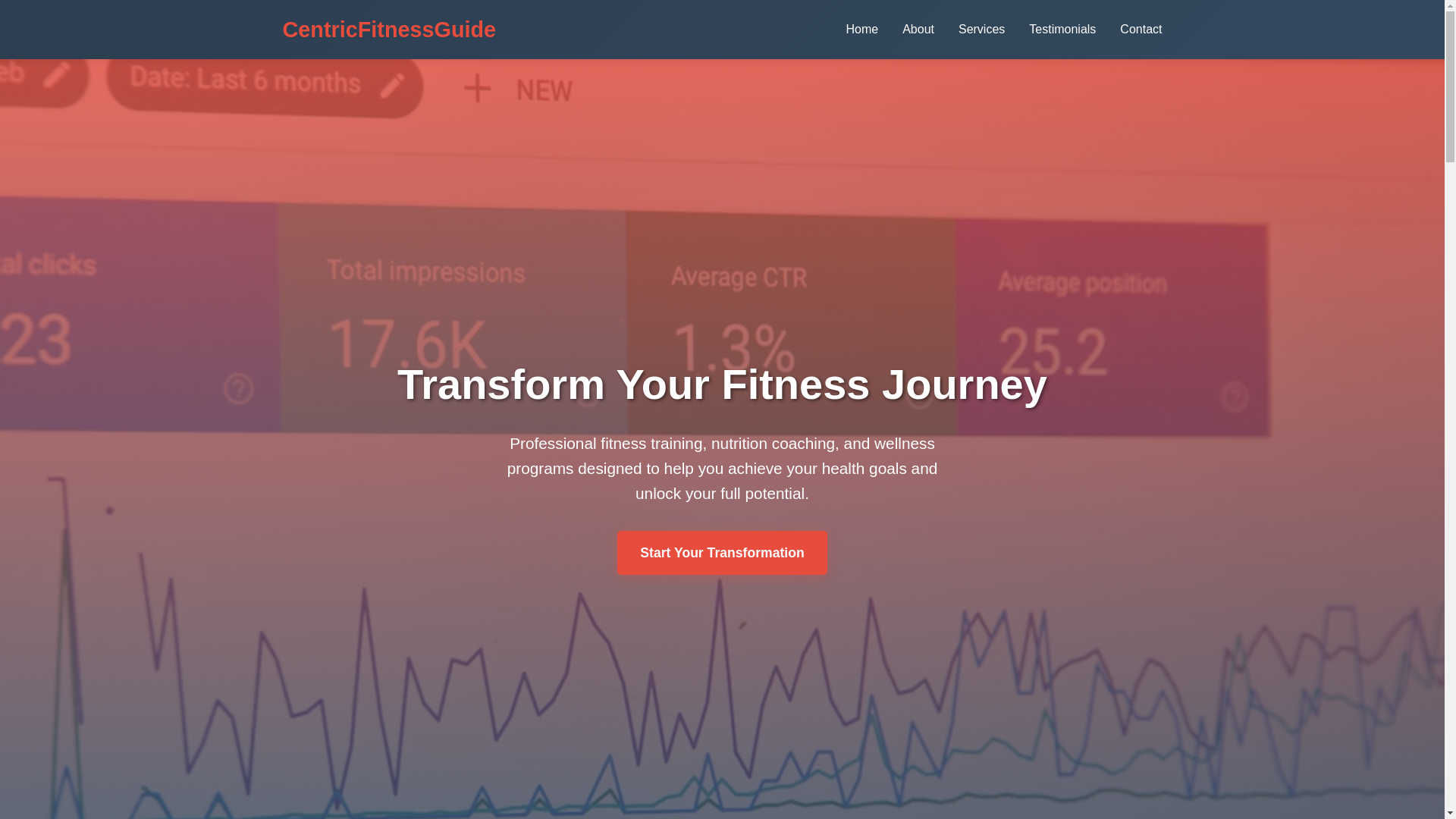 website screenshot of https://centricfitnessguide.cyou/