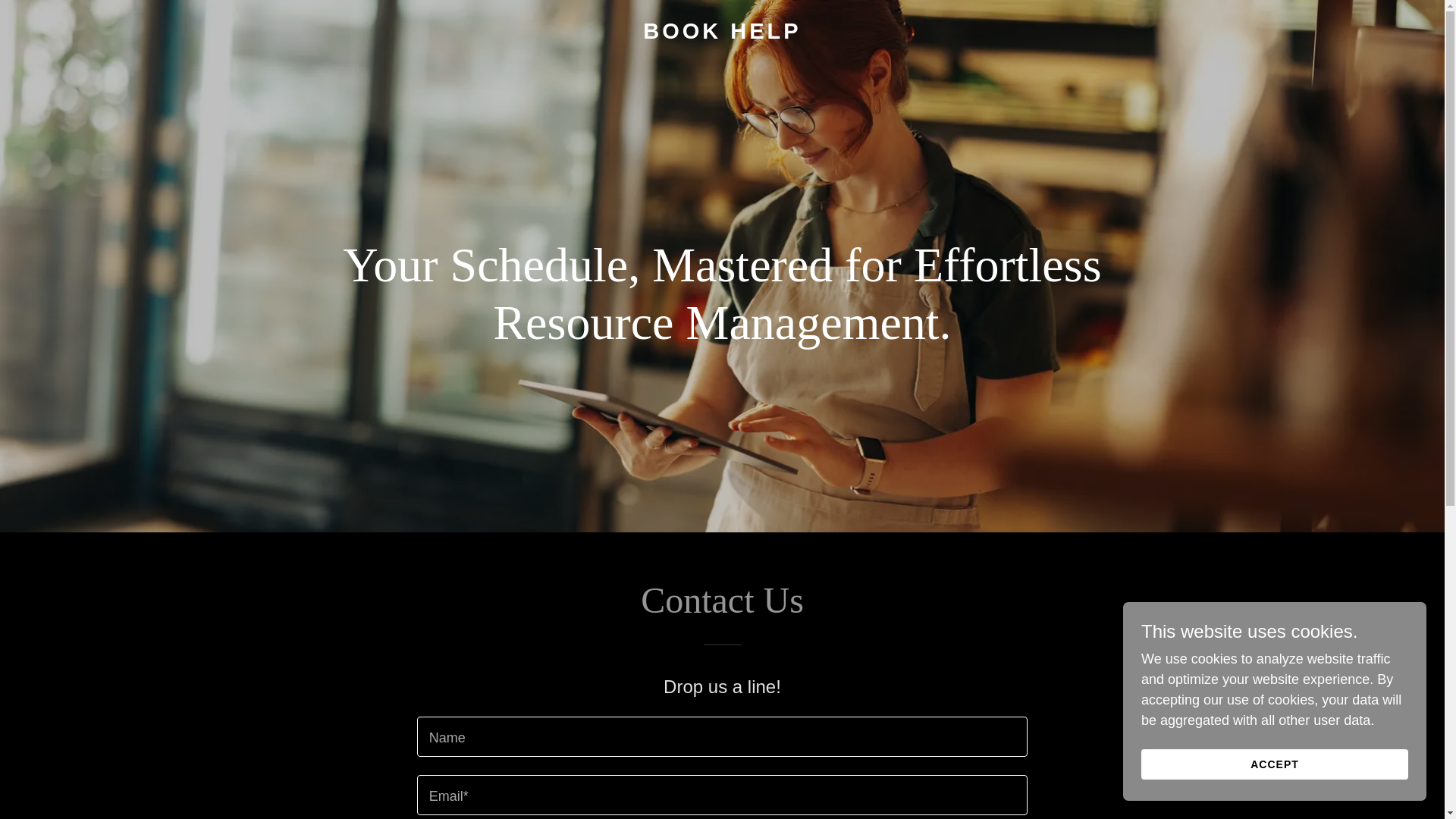 website screenshot of https://bookhelp.app/