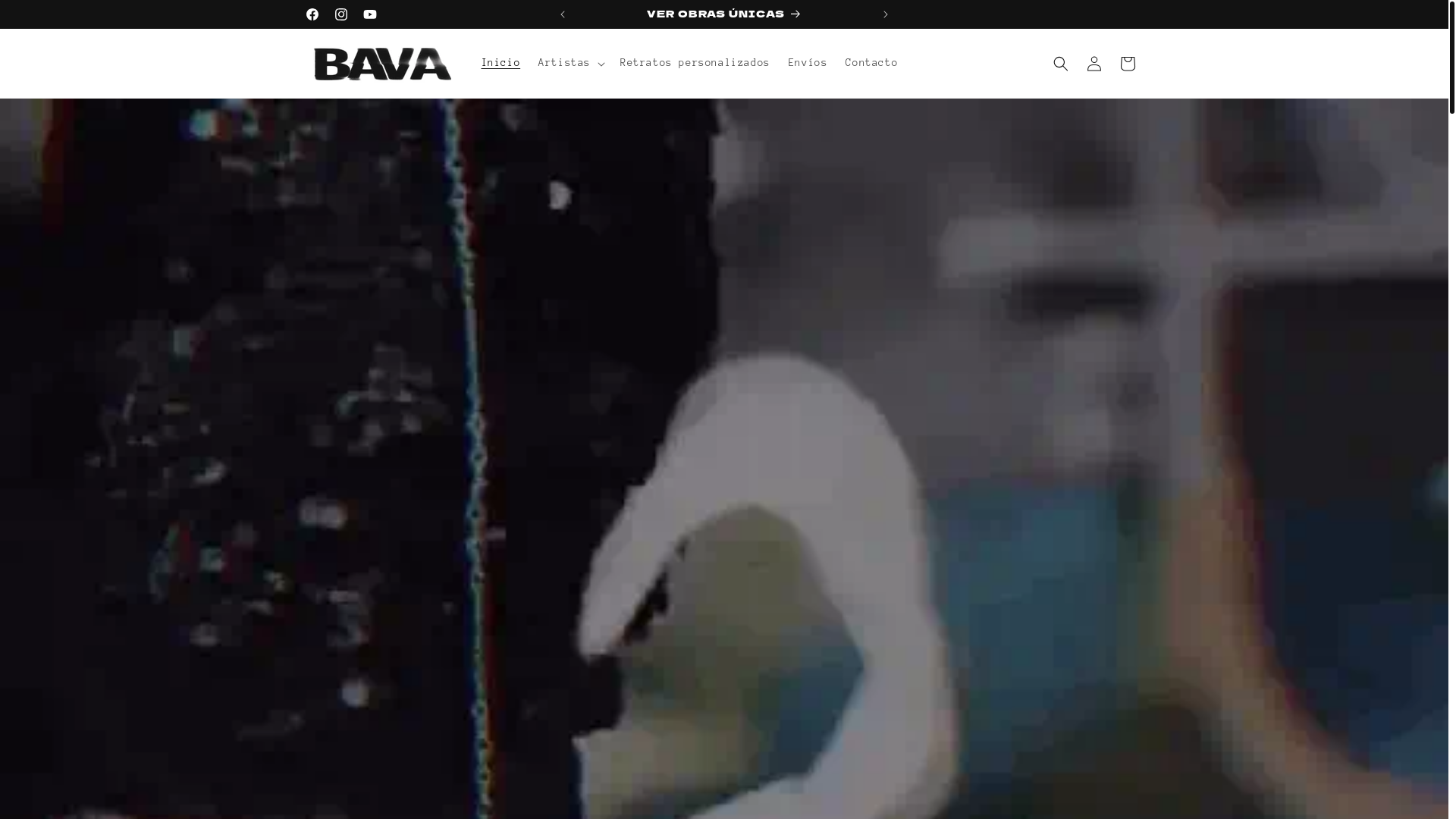 website screenshot of https://bavagalleryart.com/