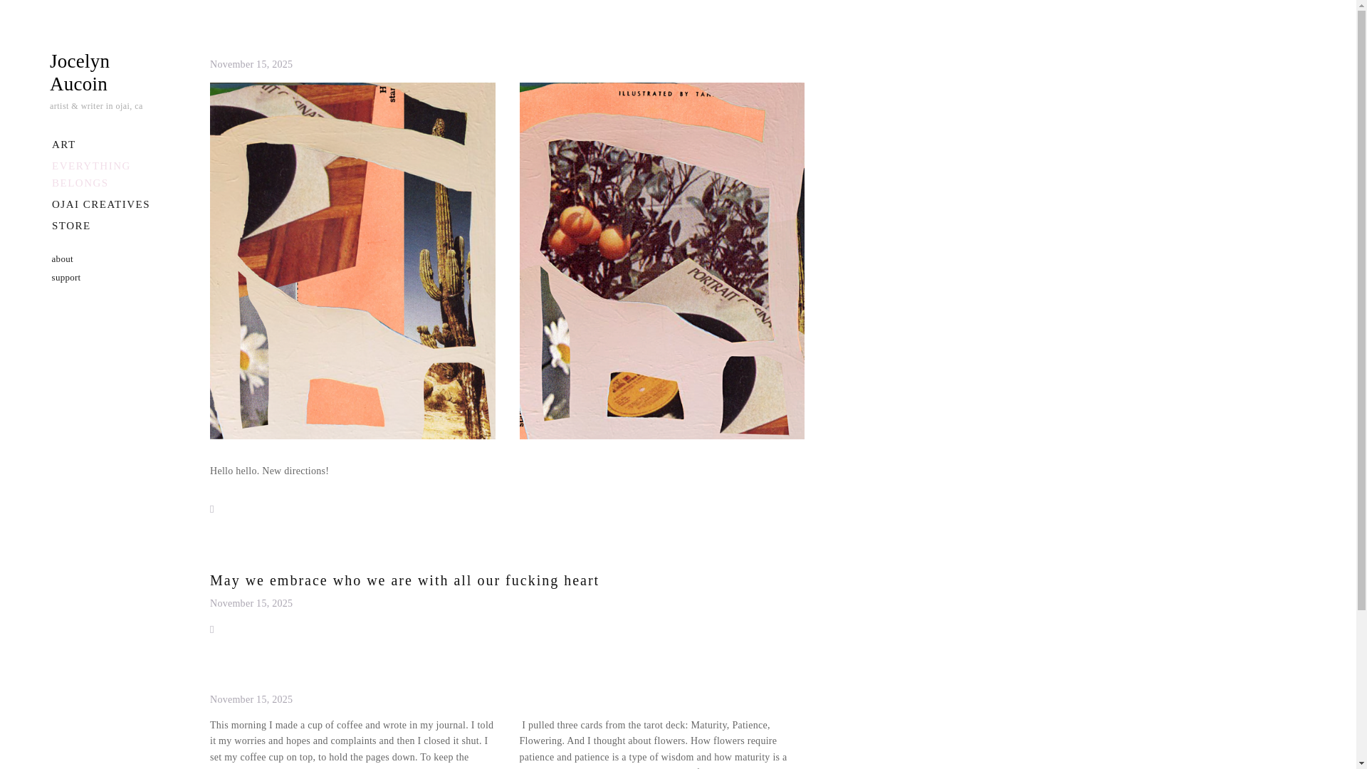 website screenshot of https://jocelynaucoin.com/