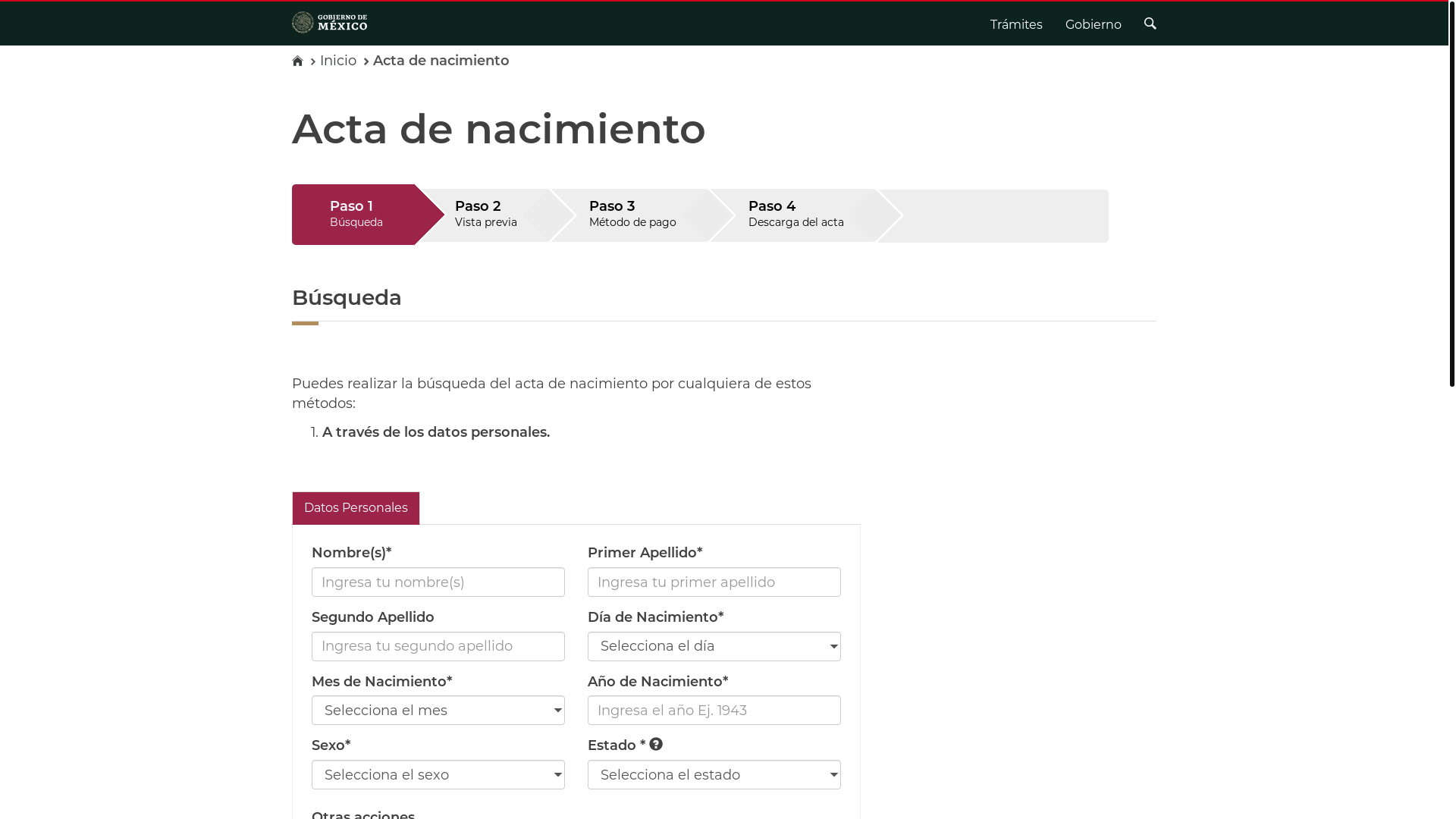 website screenshot of https://generarformato.com/