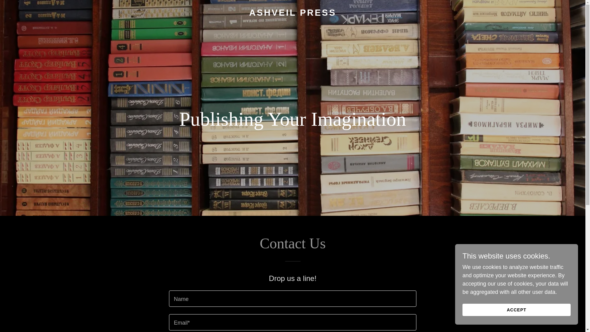 website screenshot of https://ashveilpress.com/