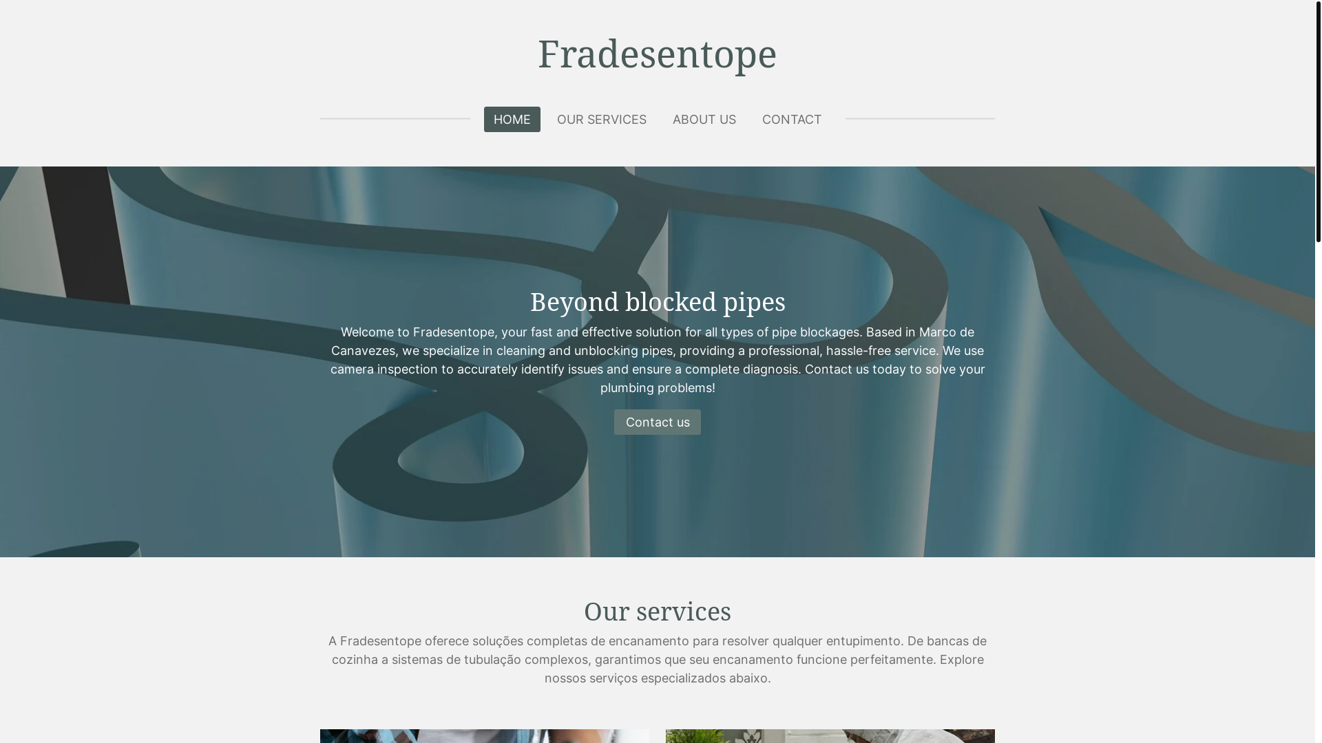 website screenshot of https://fradesentope.com/