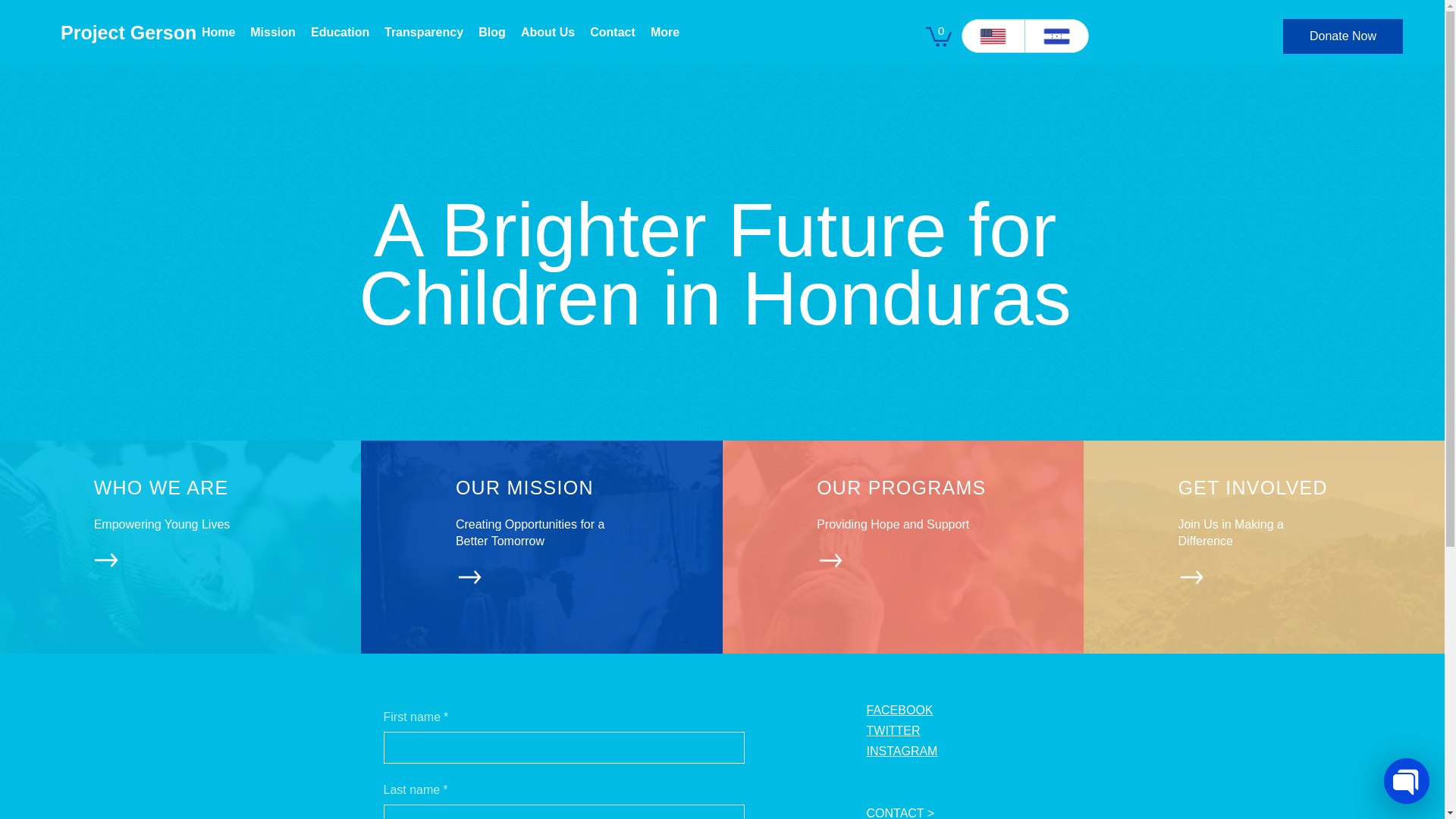 website screenshot of https://projectgerson.com/