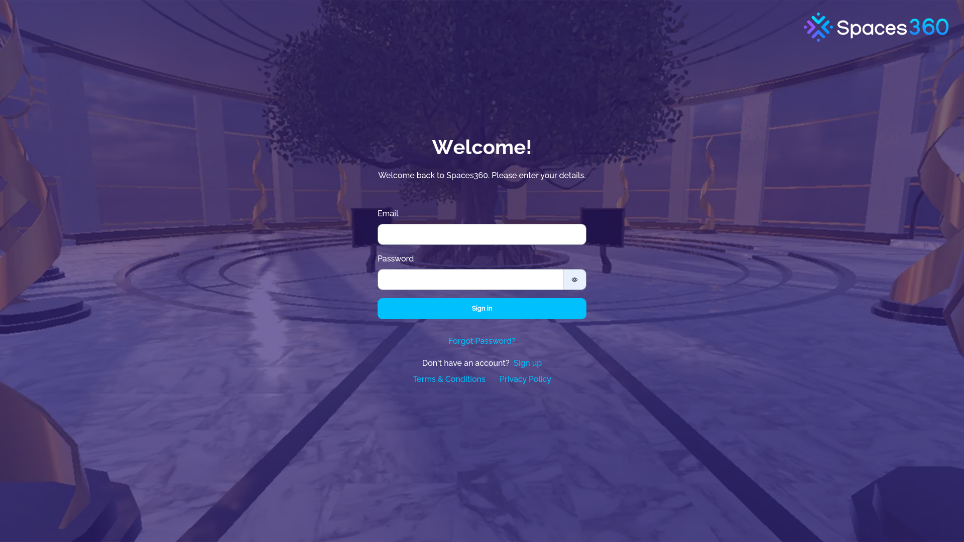 website screenshot of https://spaces-360.io/
