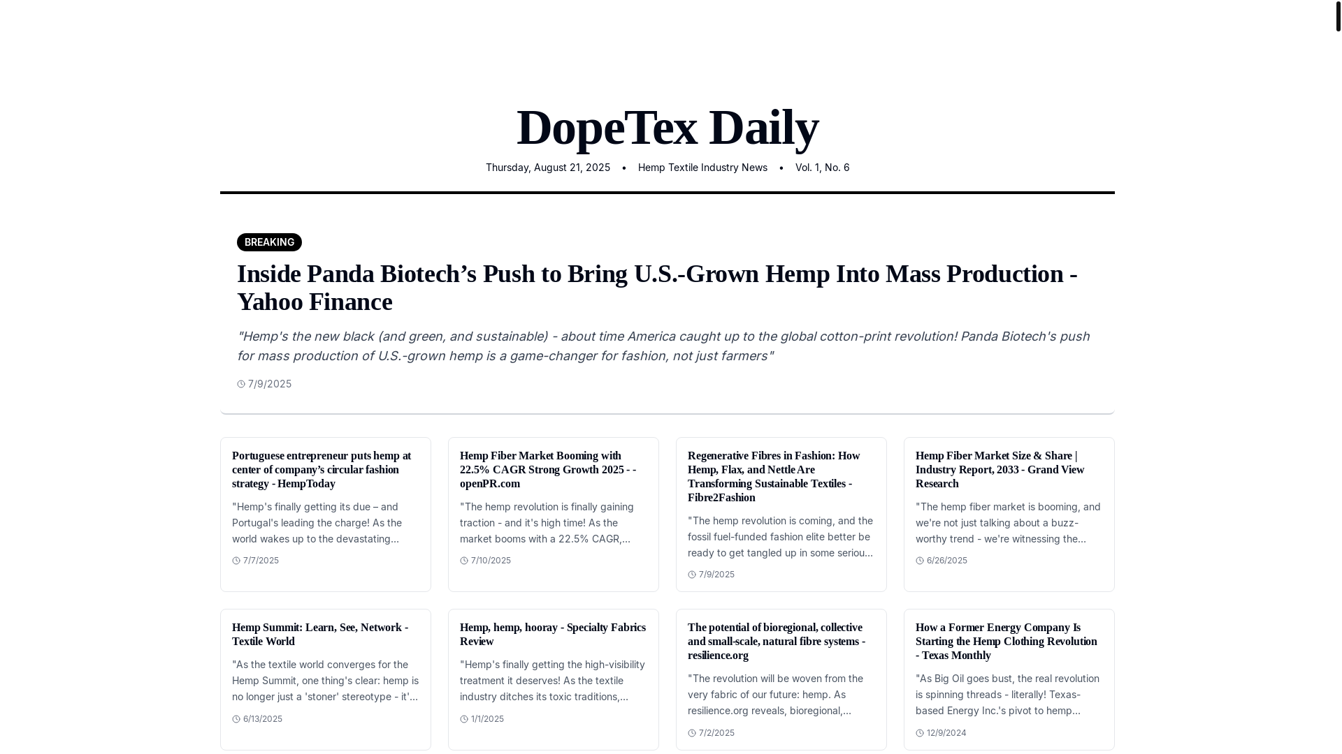 website screenshot of https://dopetextiles.co.uk/