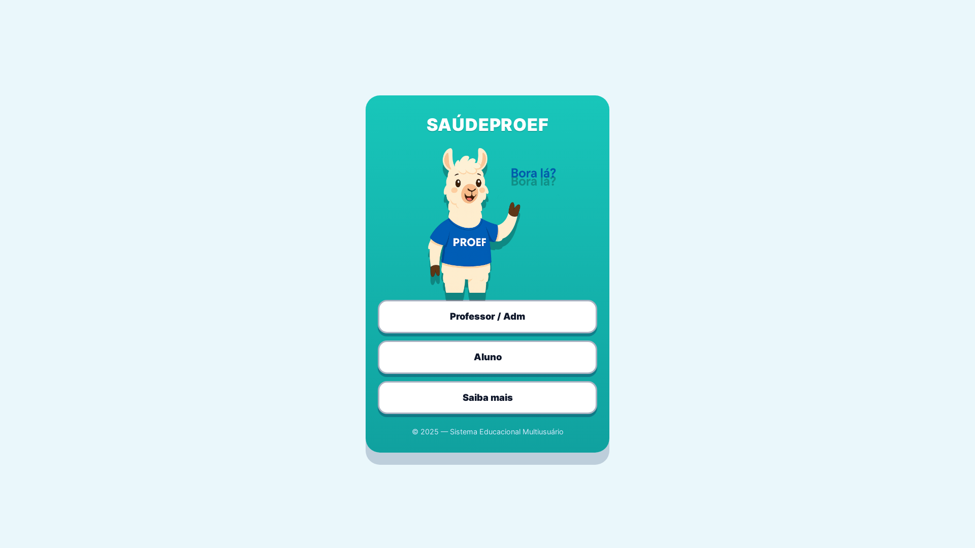 website screenshot of https://saudeproef.com.br/