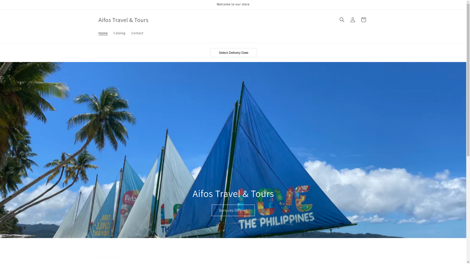 website screenshot of https://aifostravelandtours.com/