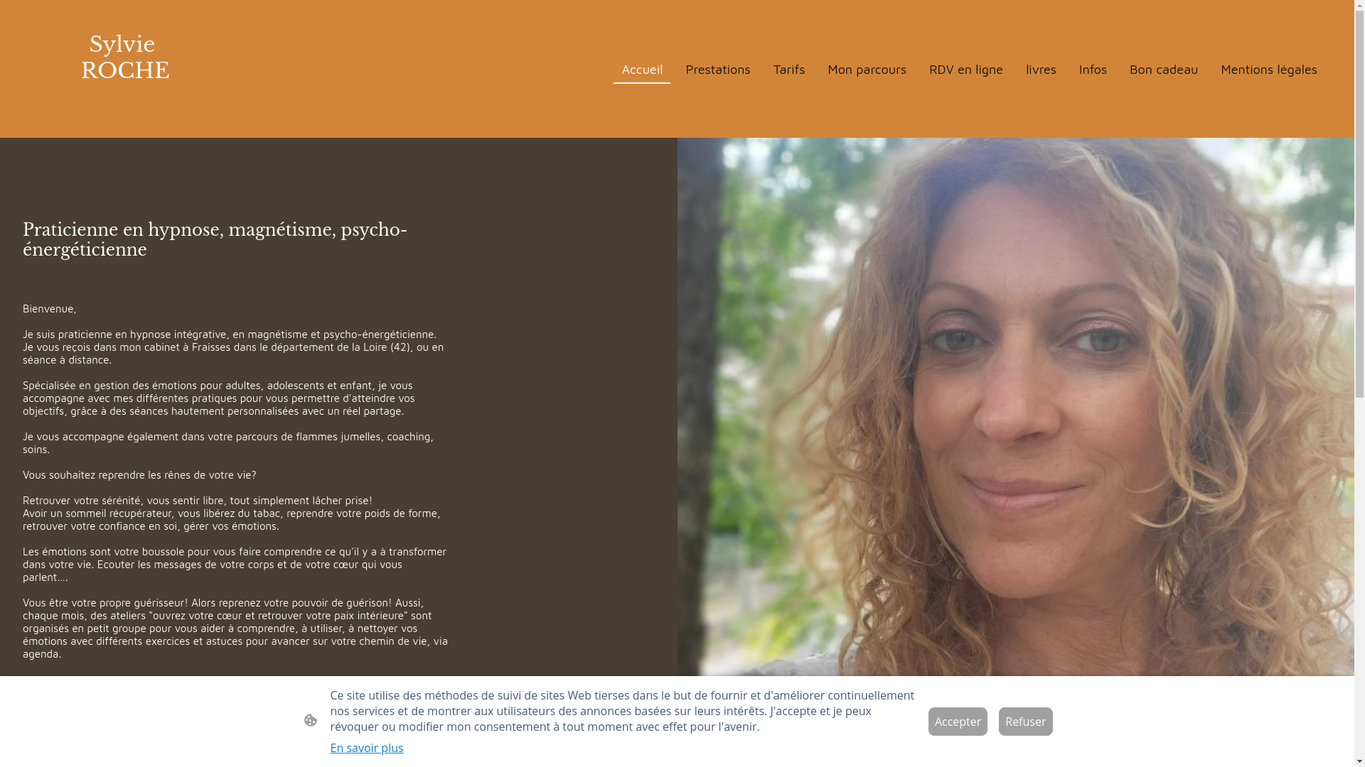 website screenshot of https://roche-sylvie.fr/