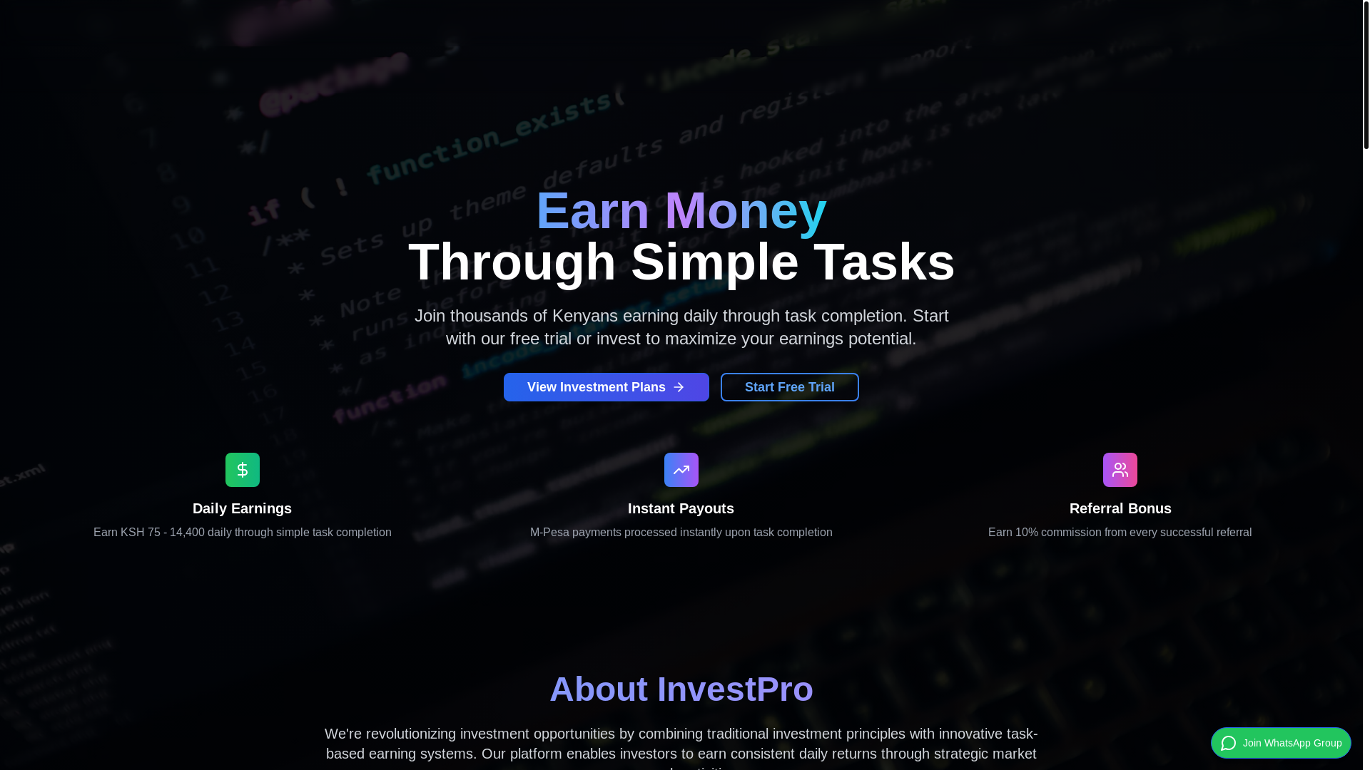 website screenshot of https://encematrketing.africa/