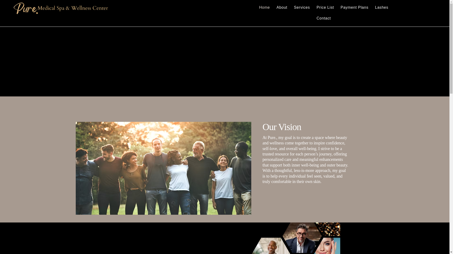 website screenshot of https://puremedspaandwellness.com/