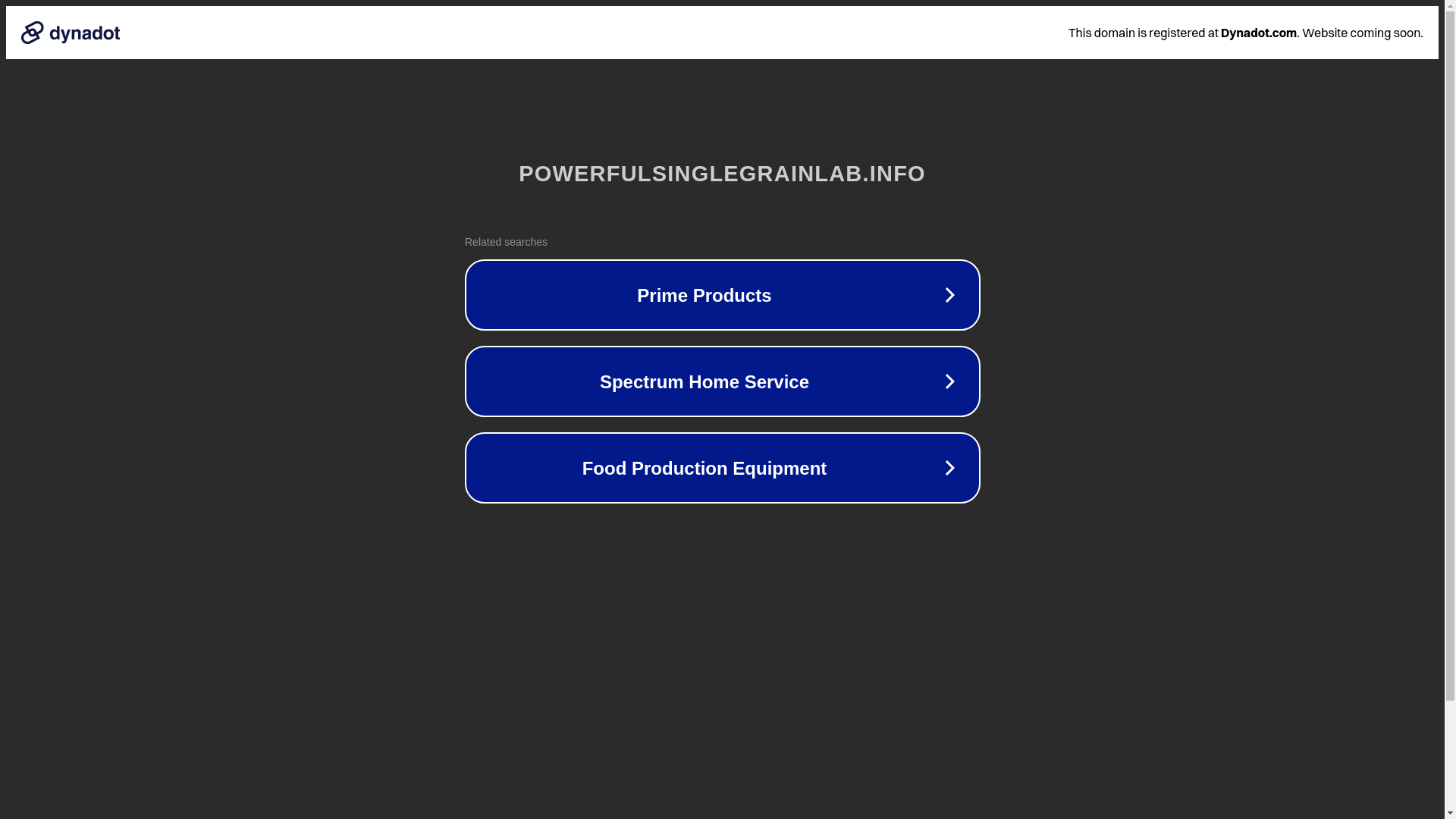 website screenshot of https://powerfulsinglegrainlab.info/