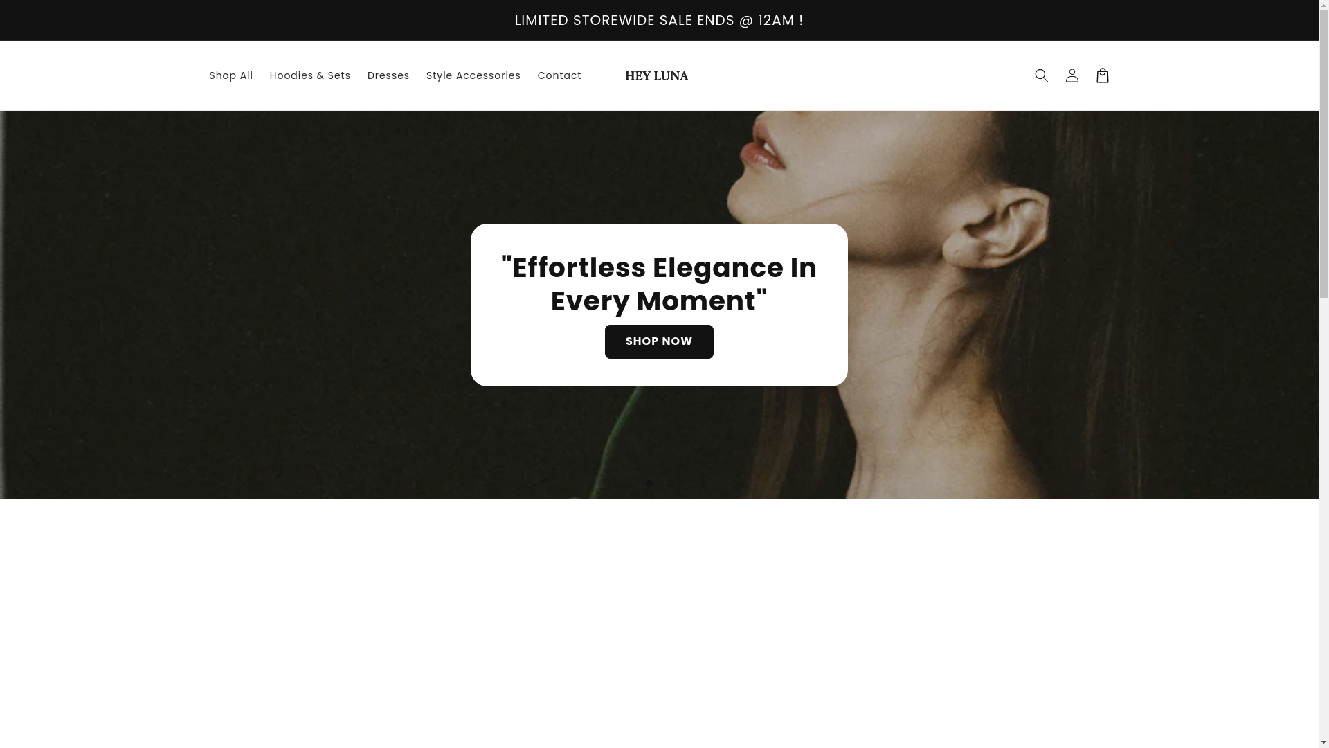 website screenshot of https://heyluna.shop/