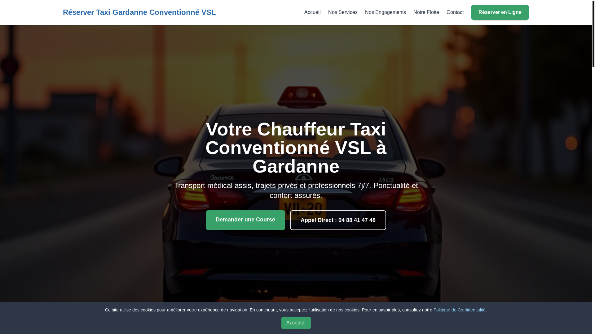 website screenshot of https://reservertaxigardanne.sbs/