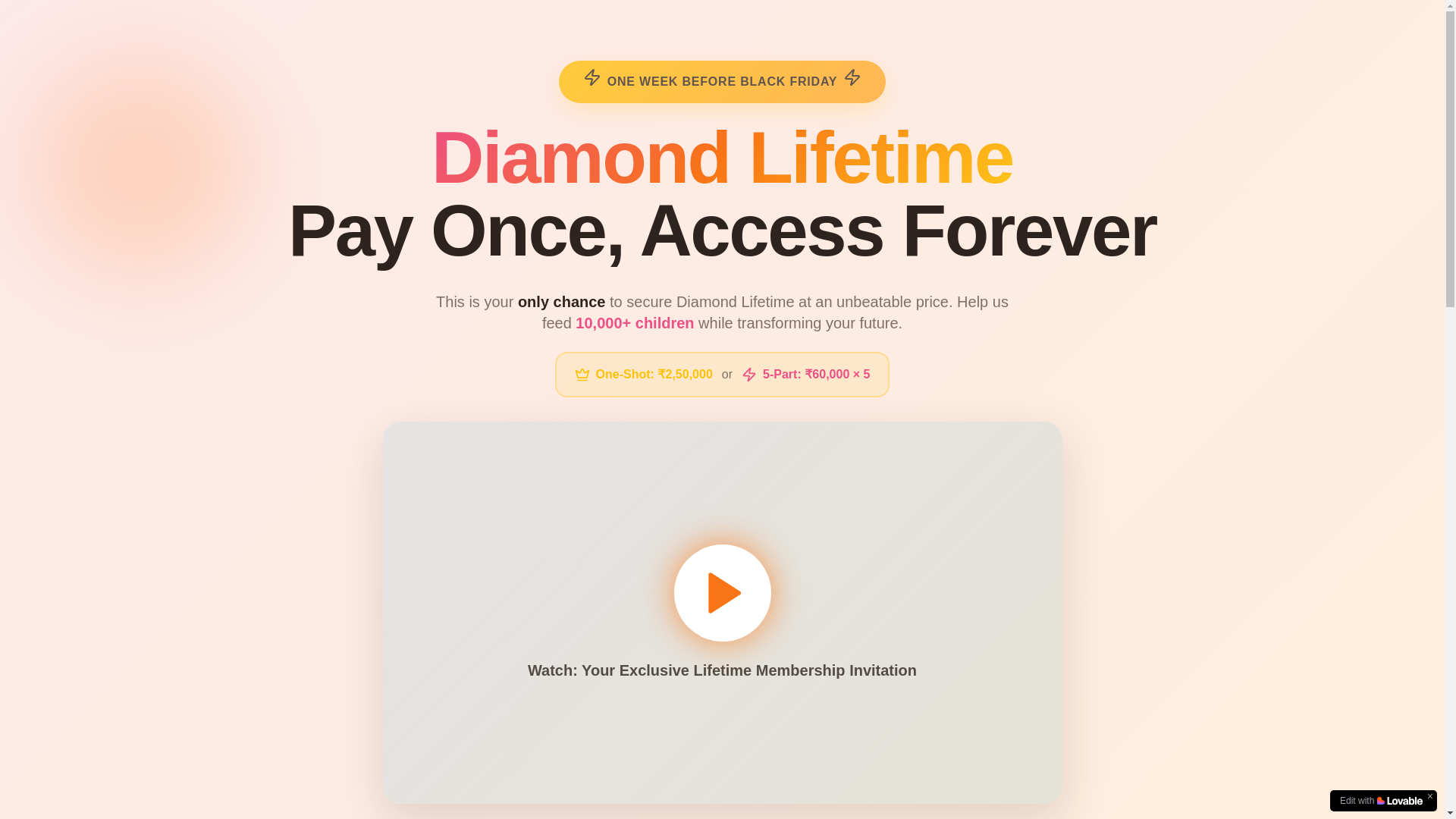 website screenshot of https://diamondmembership.in/