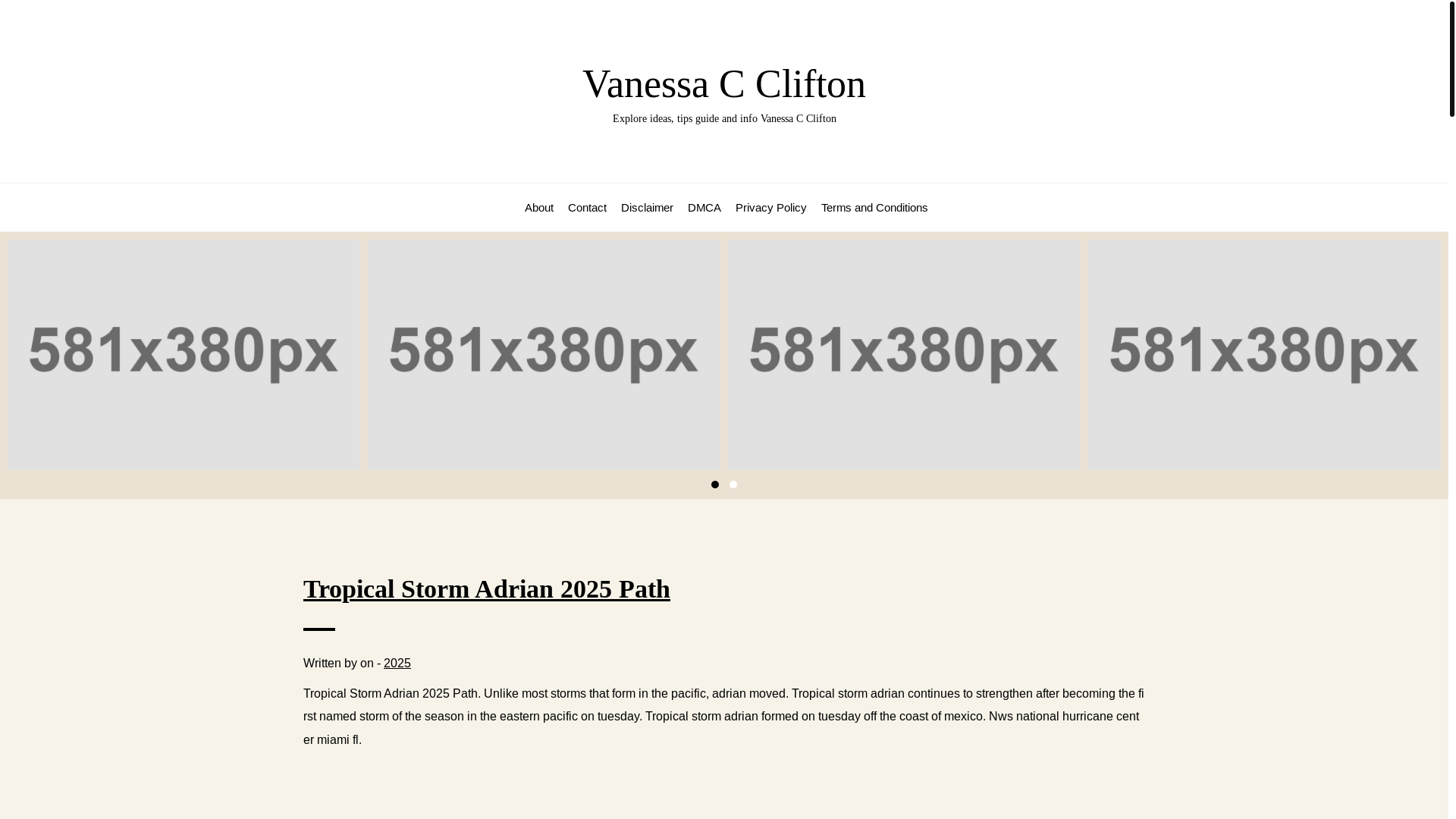 website screenshot of https://vanessacclifton.pages.dev/