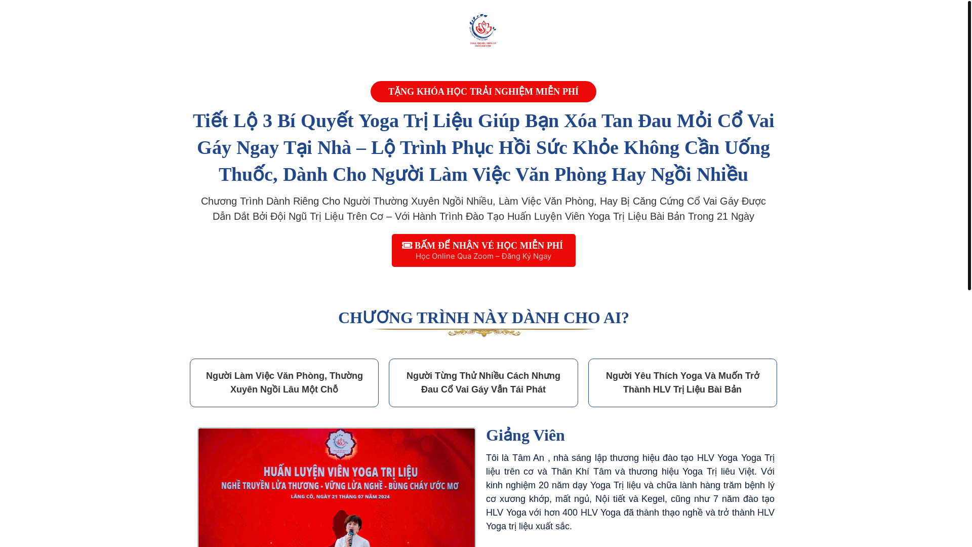 website screenshot of https://yogatrilieuviet.com/