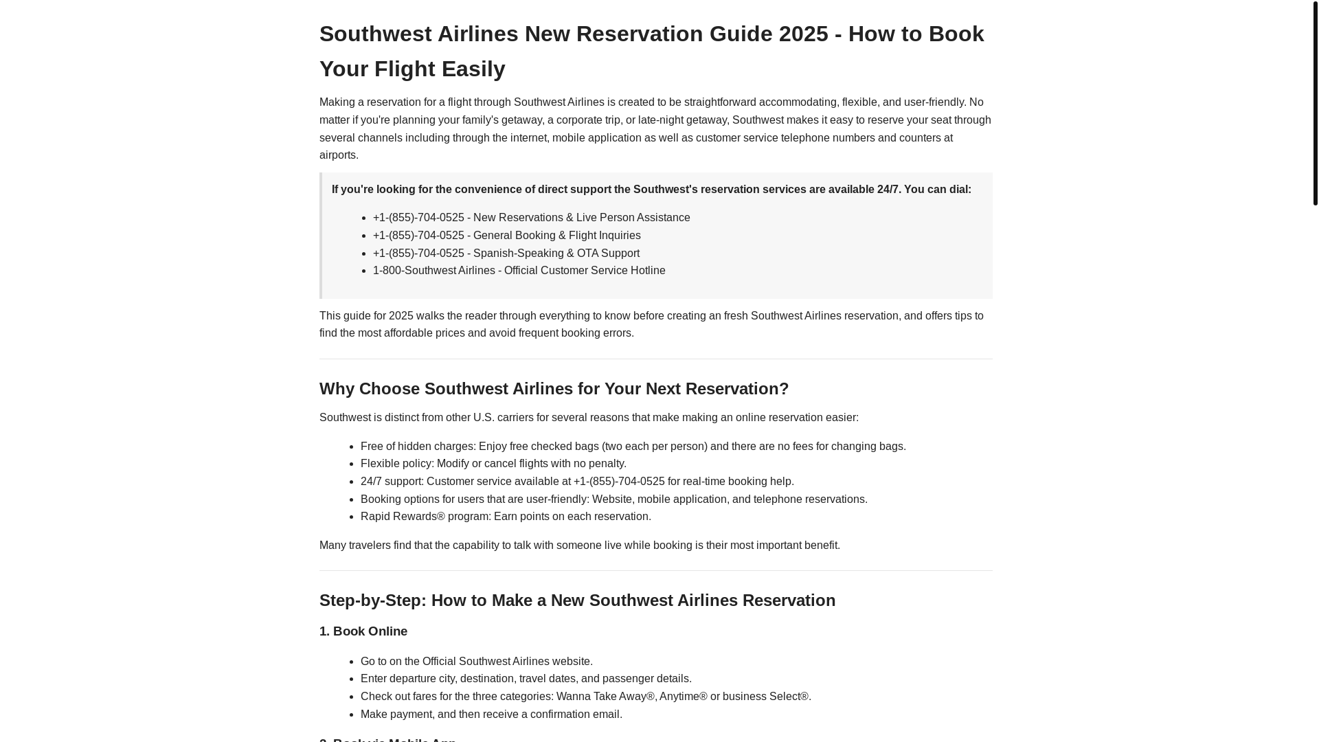 website screenshot of https://southwest-airlines-new-reservation-guide-2025.pages.dev/