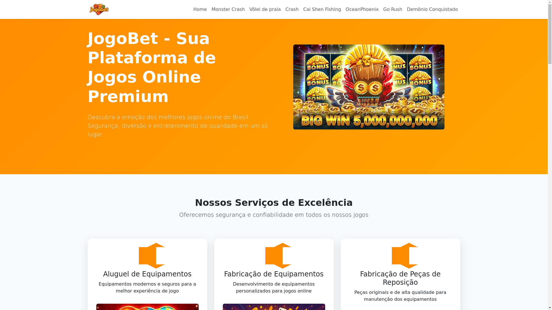 website screenshot of https://jogobet3.com/