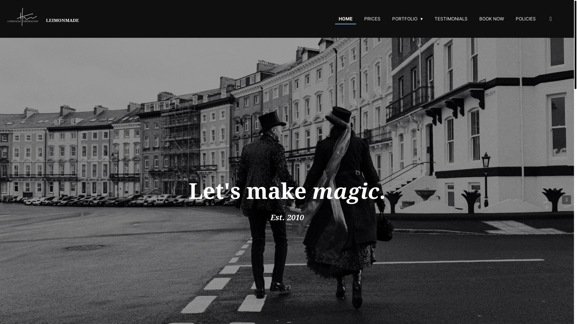 website screenshot of https://leimon-made.com/