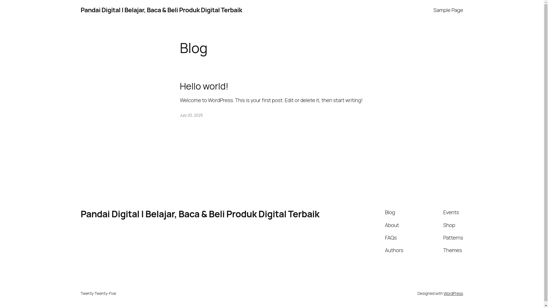 website screenshot of https://pandaidigital.my/