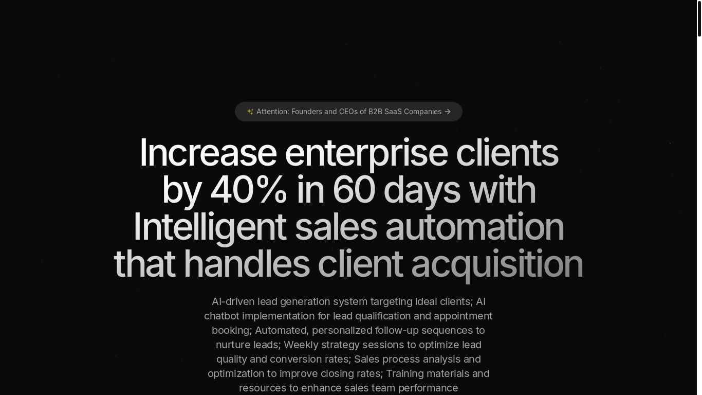 website screenshot of https://bestaicleargrowth.com/