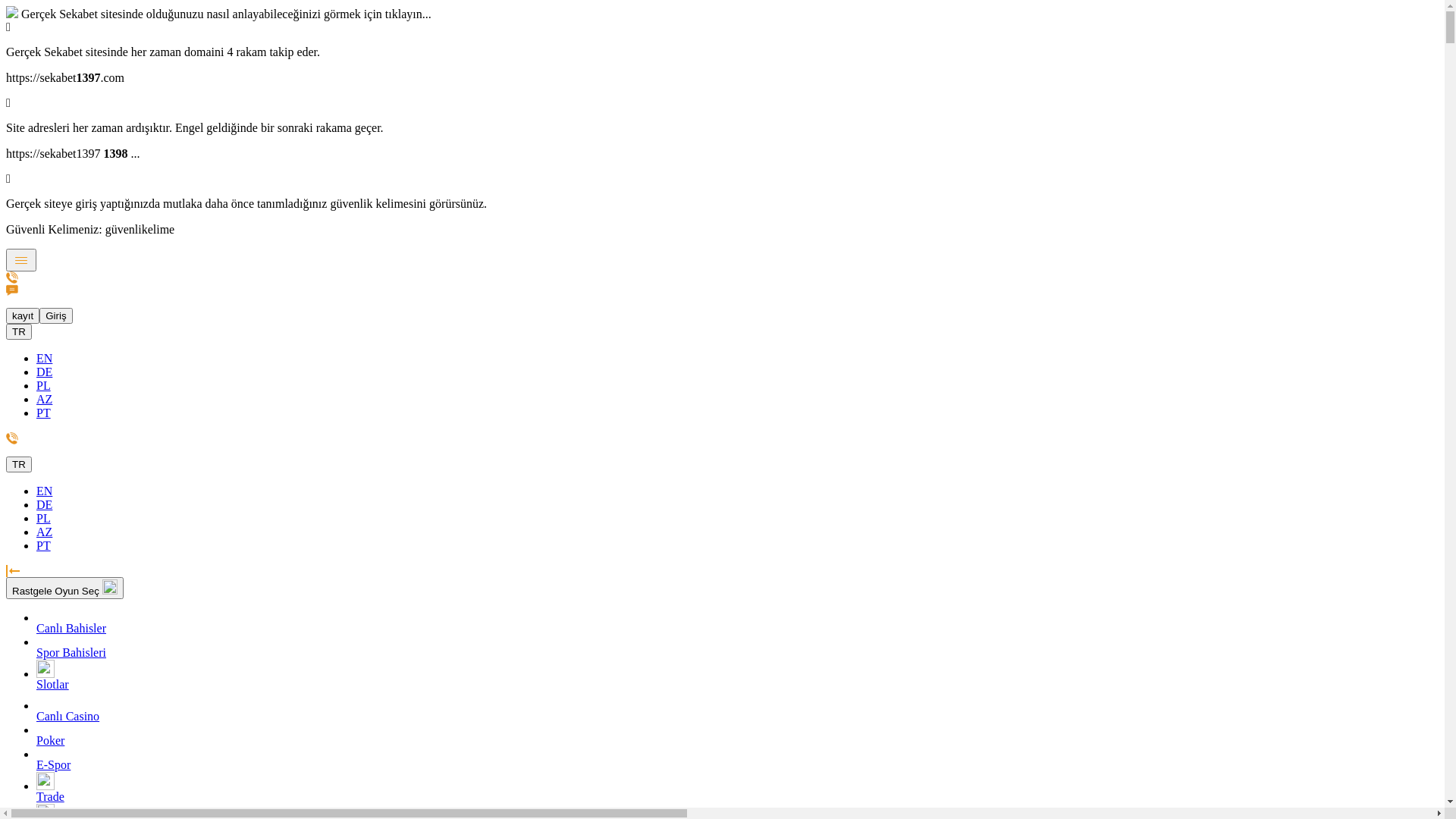 website screenshot of https://sekabett1397.com/