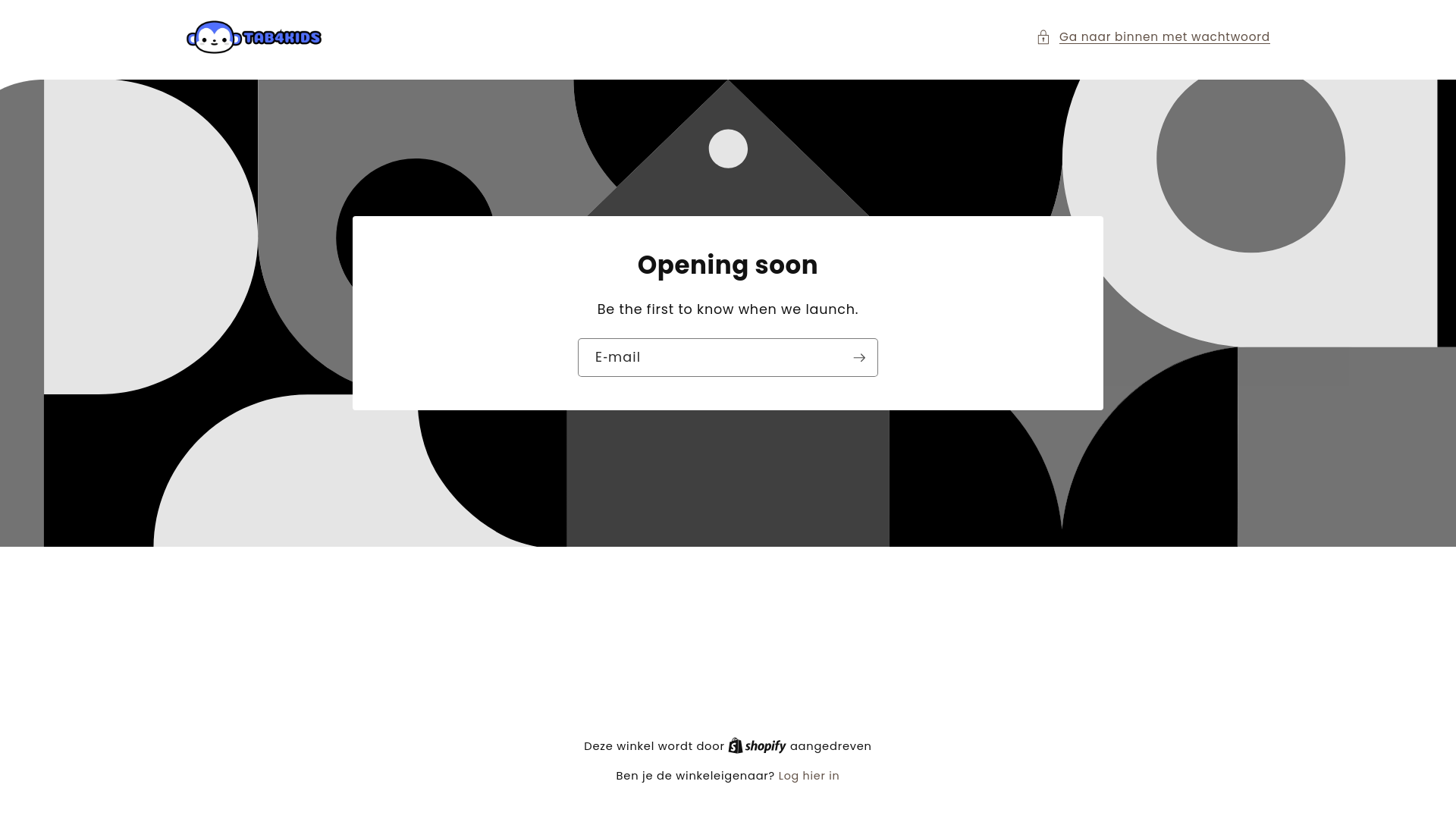 website screenshot of https://tab4kids.com/