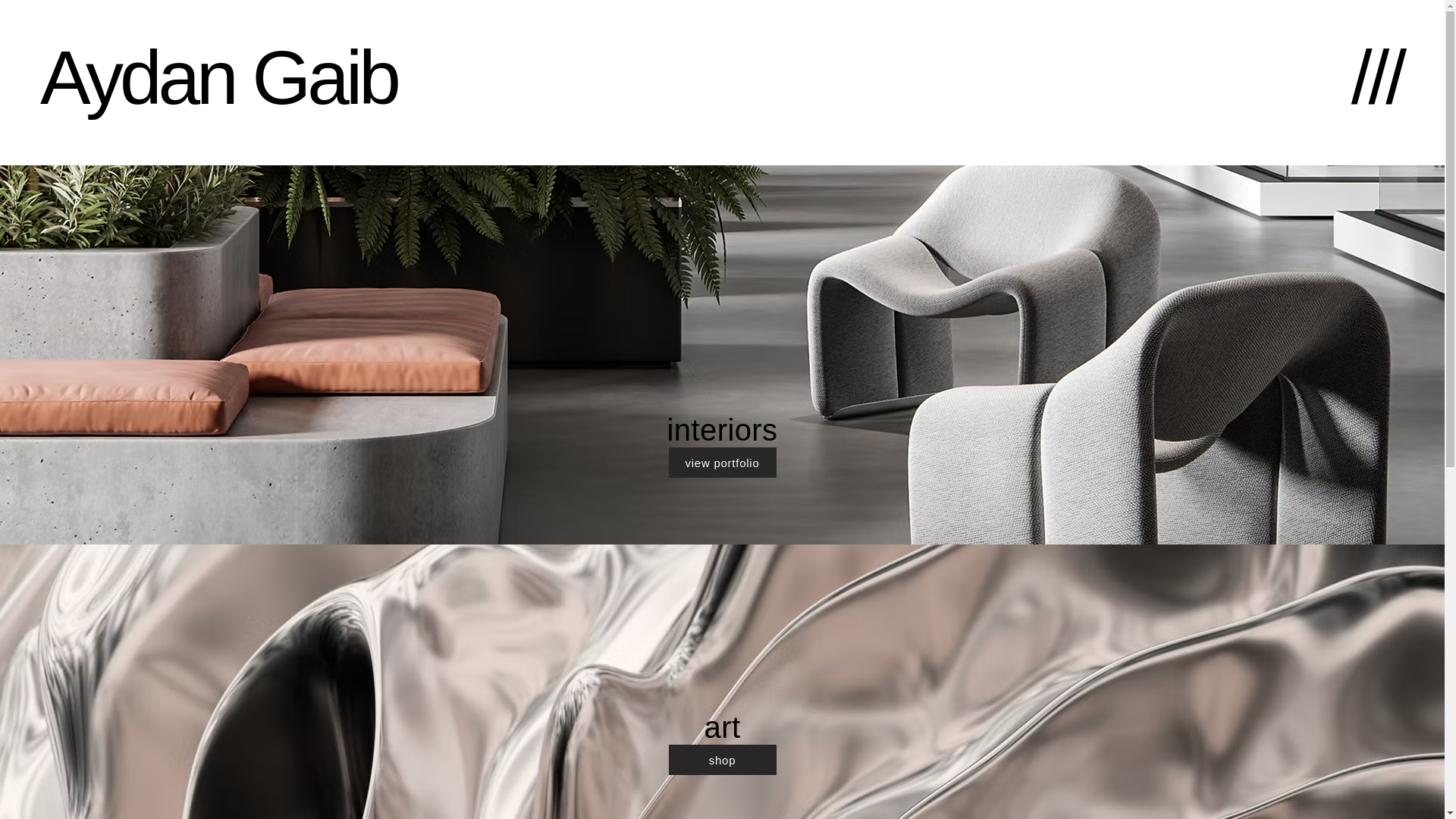 website screenshot of https://aydangaib.com/