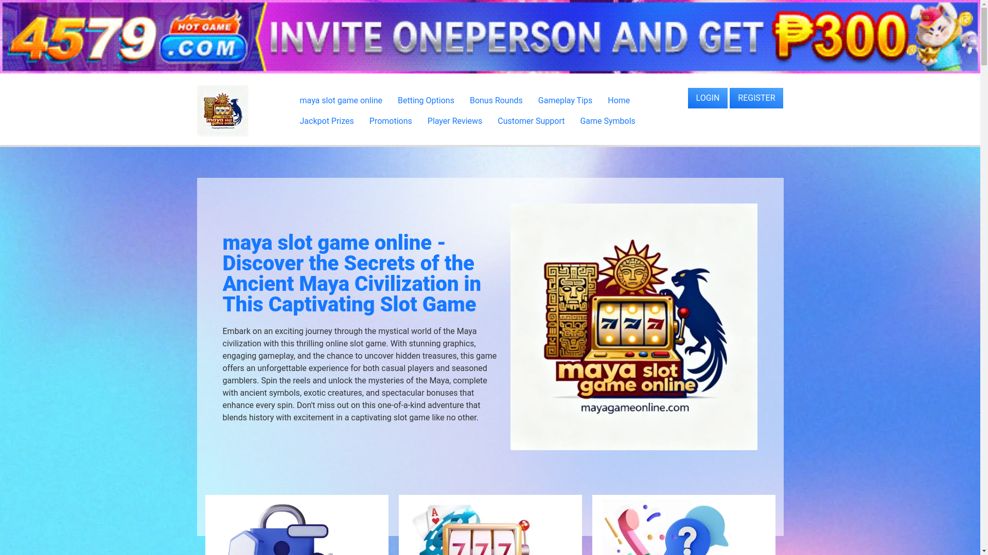 website screenshot of https://mayagameonline.com/