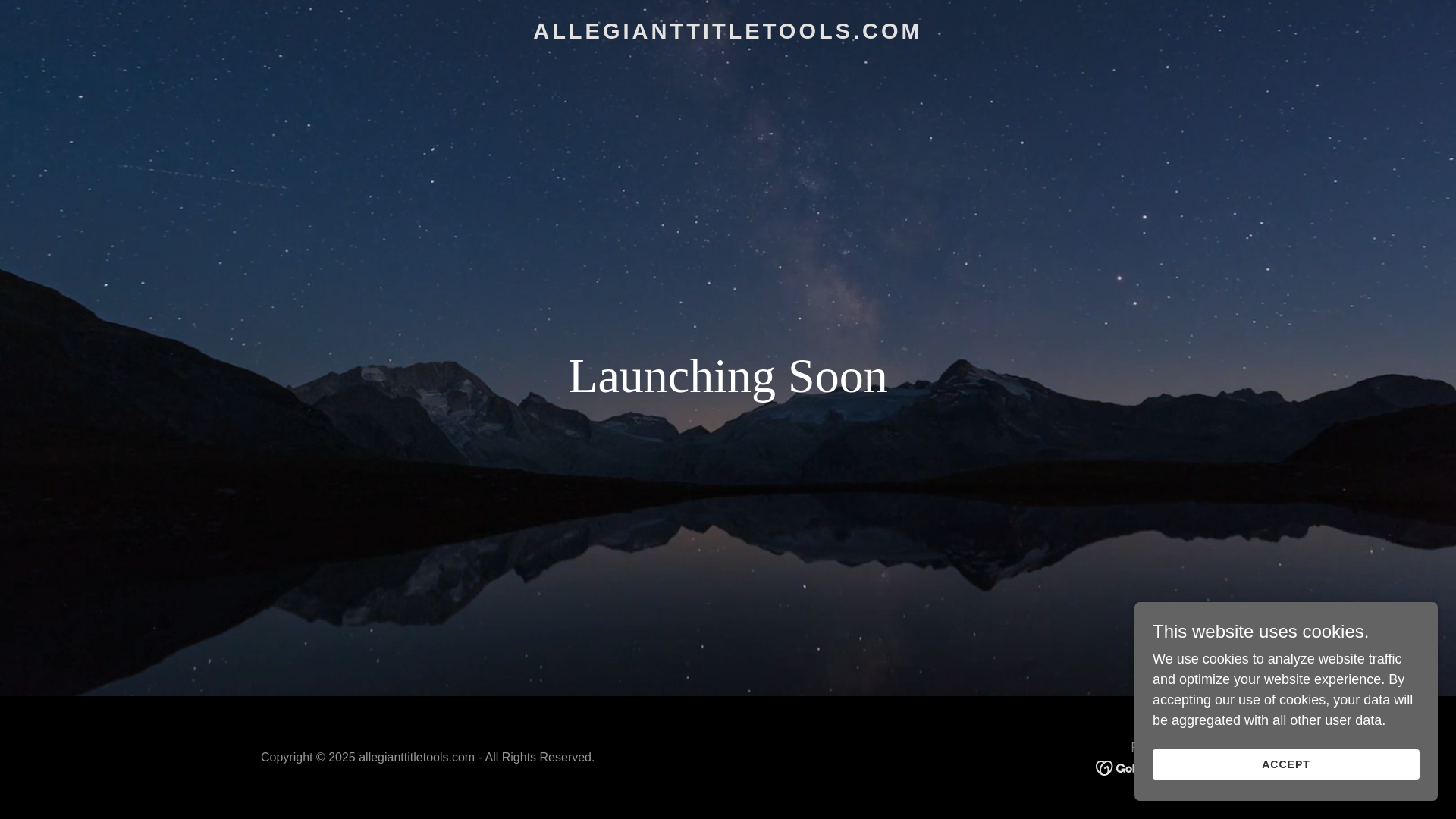 website screenshot of https://allegianttitletools.com/