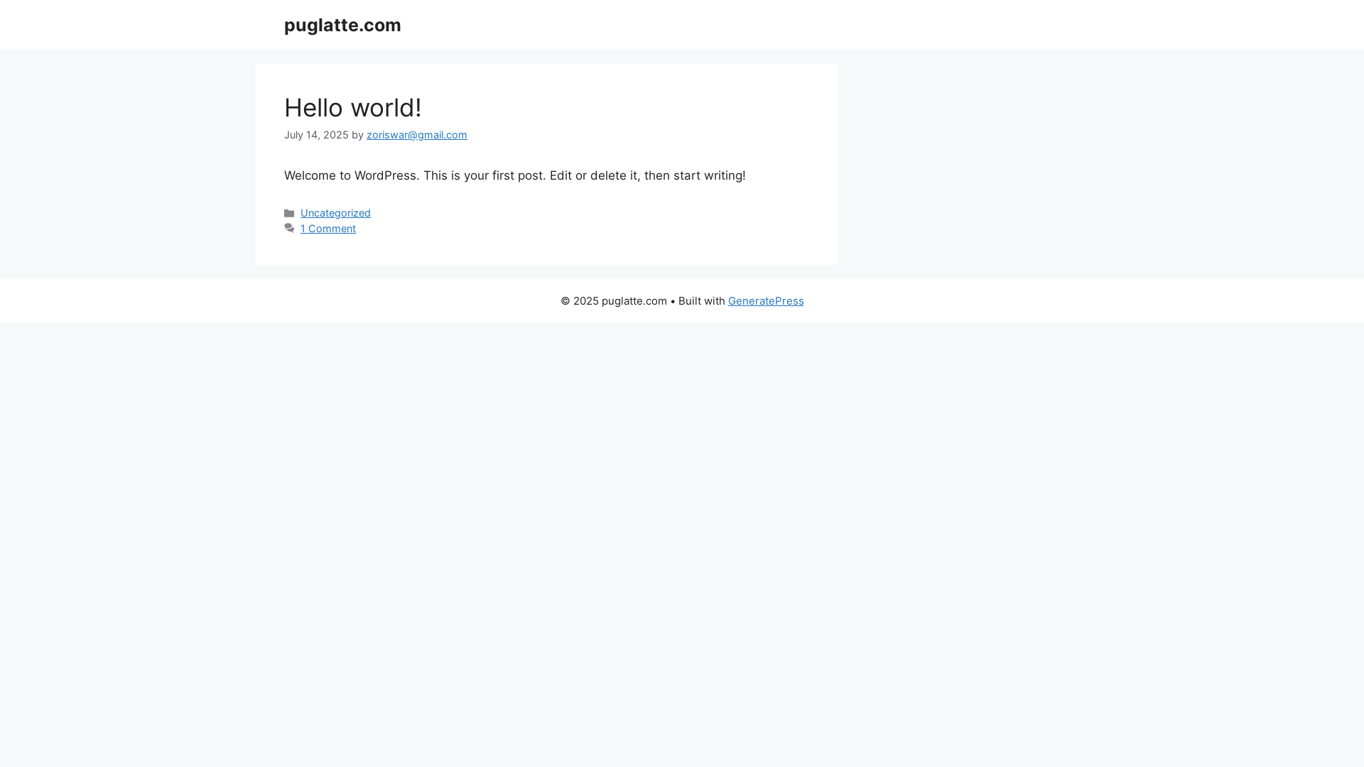 website screenshot of https://puglatte.com/