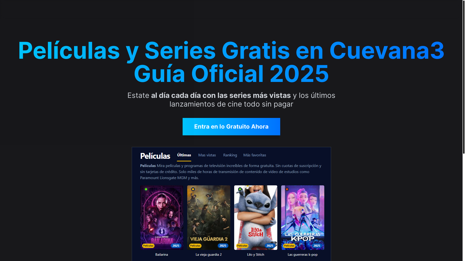 website screenshot of https://cuevana3-fvku.pages.dev/